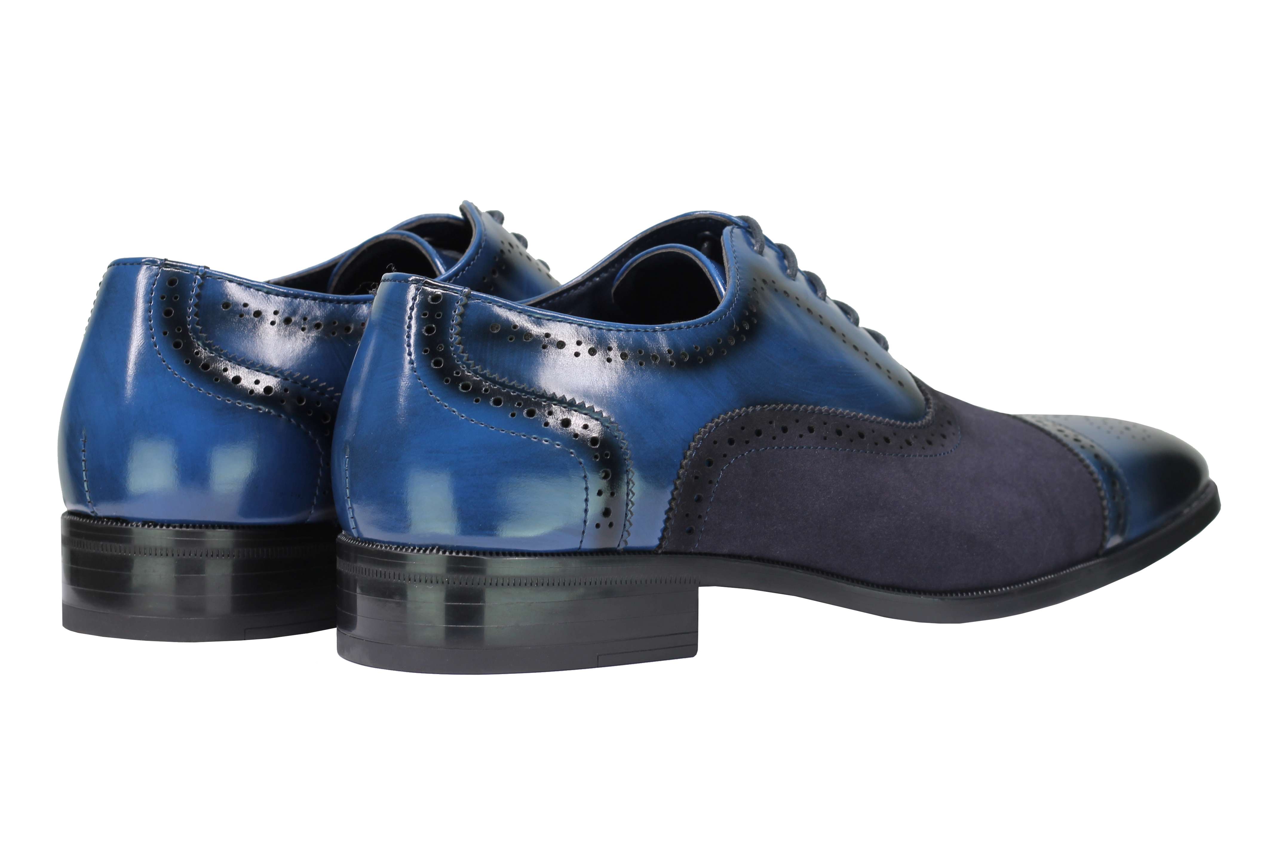 BROGUE - SUEDE & LEATHER OXFORD LACE UP