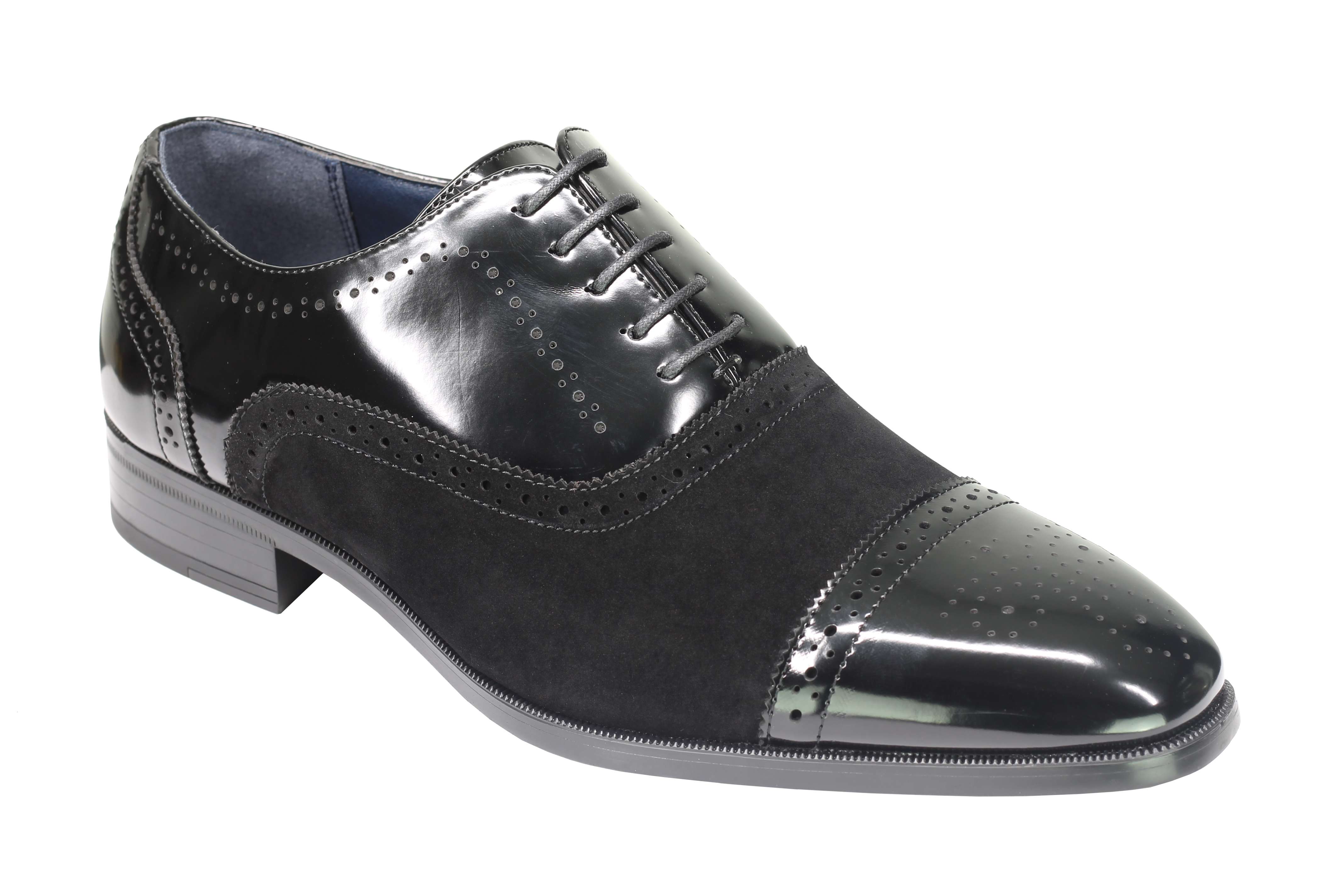 BROGUE - SUEDE & LEATHER OXFORD LACE UP