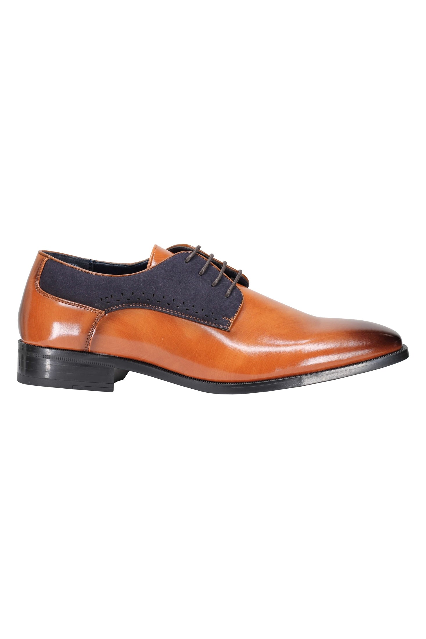 DERBY 2 TONE LEATHER LACE UP SHOES