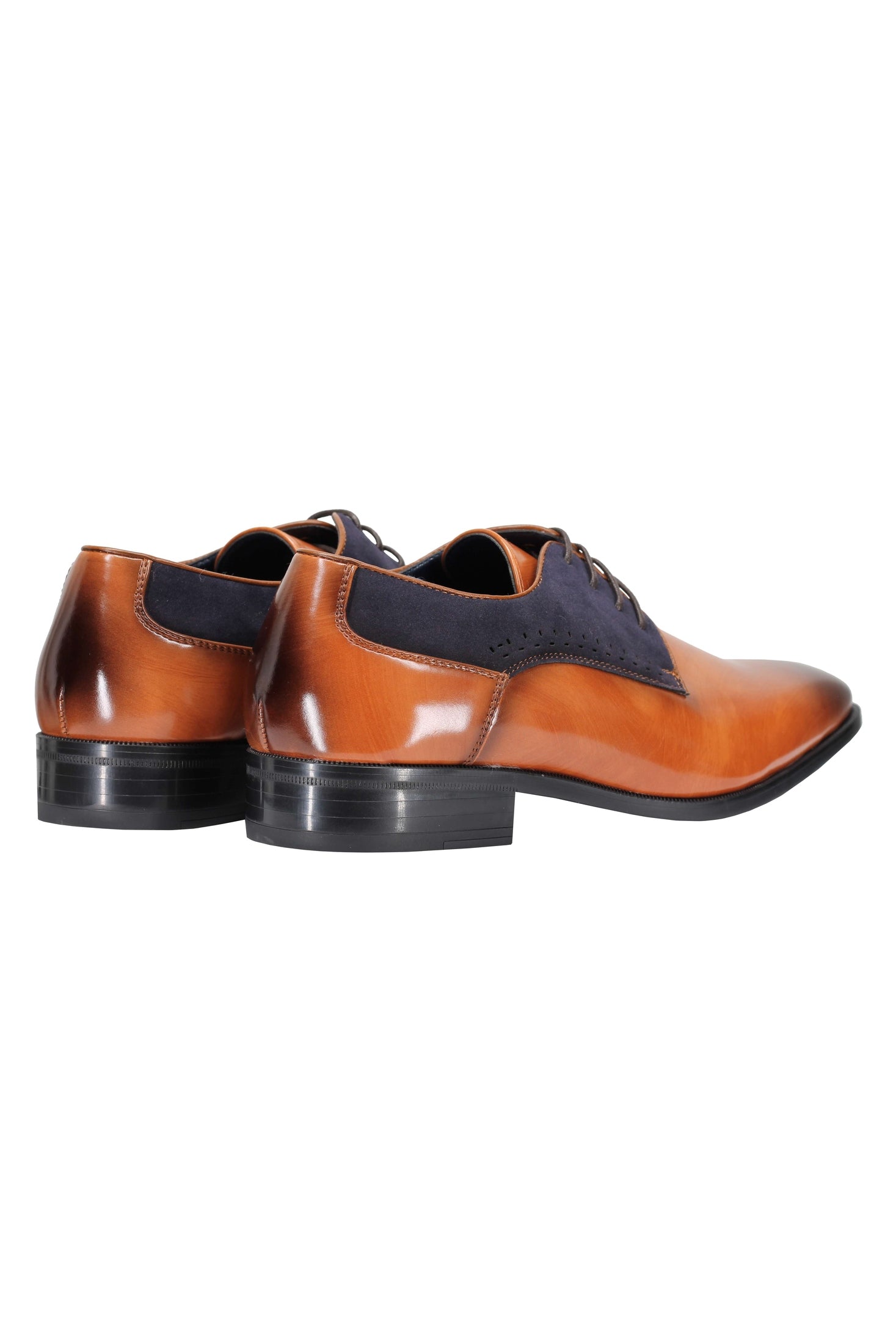 DERBY 2 TONE LEATHER LACE UP SHOES
