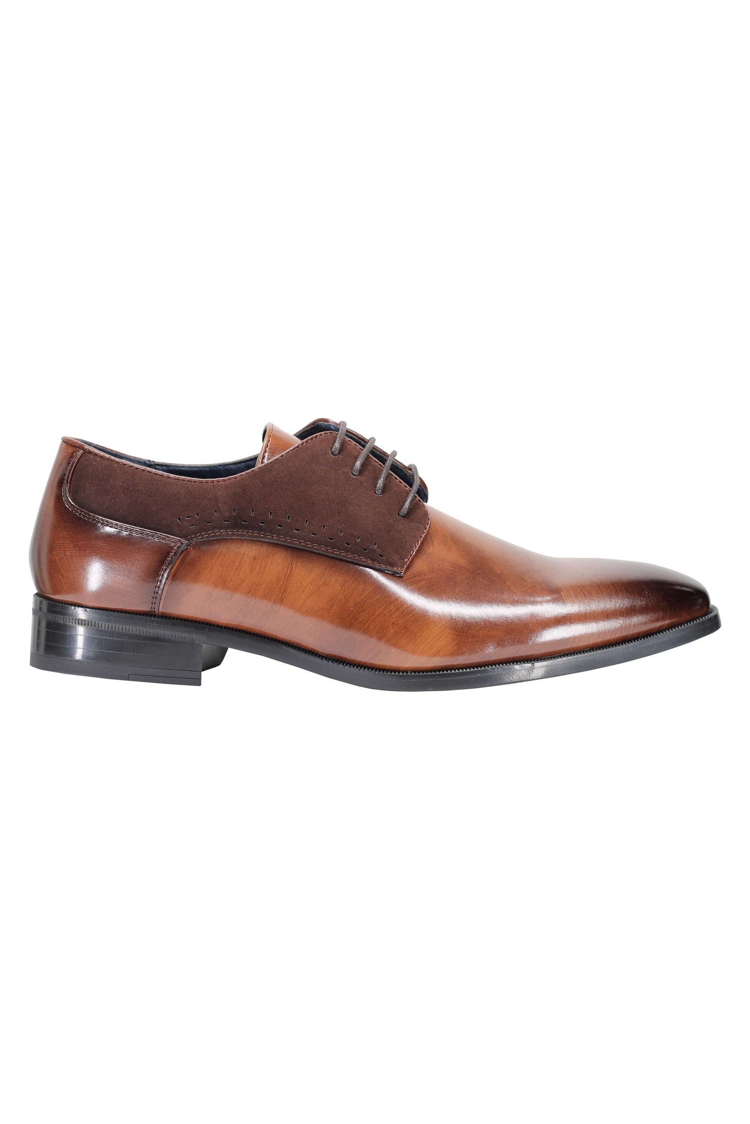 DERBY 2 TONE LEATHER LACE UP SHOES