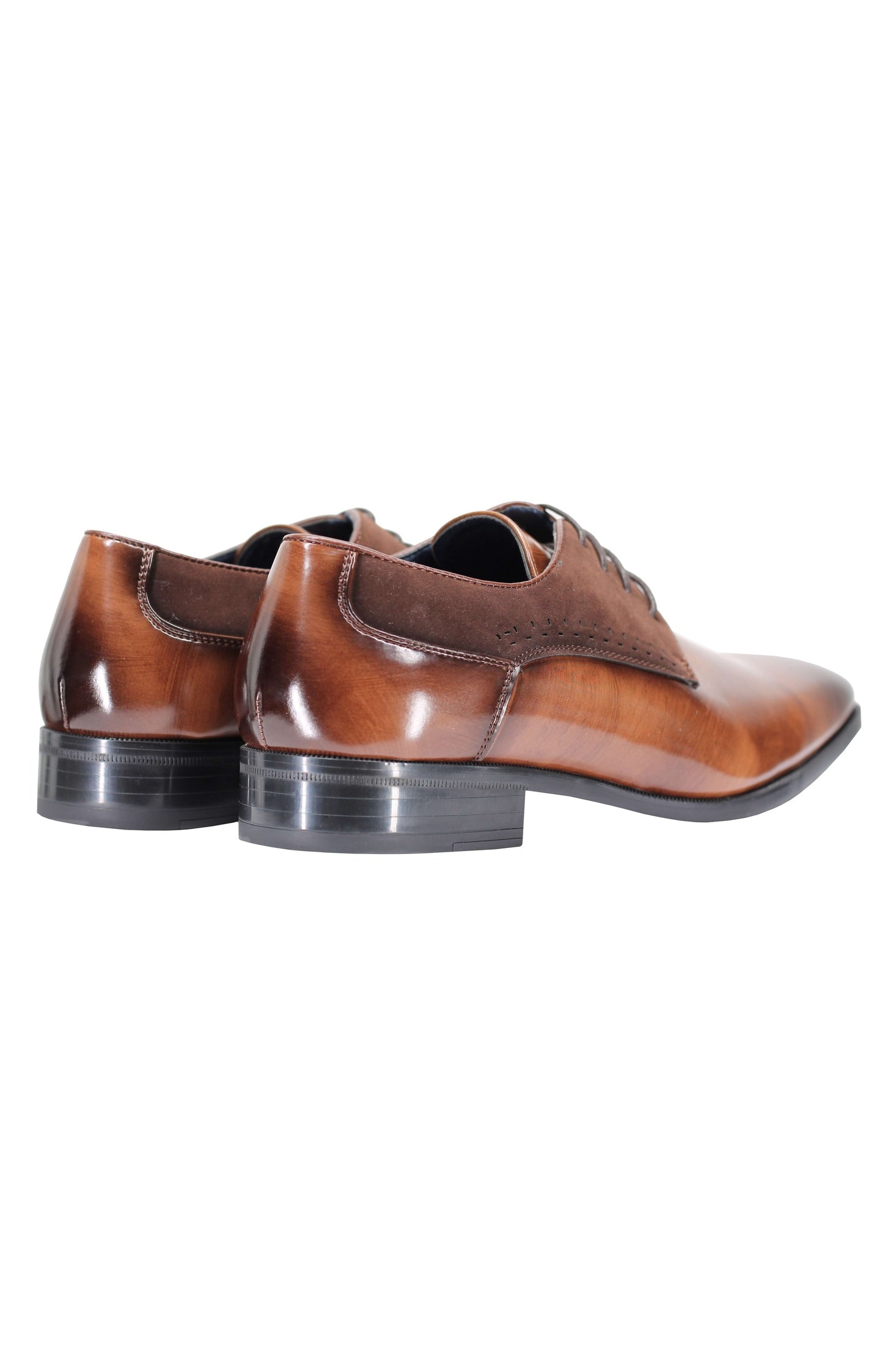 DERBY 2 TONE LEATHER LACE UP SHOES