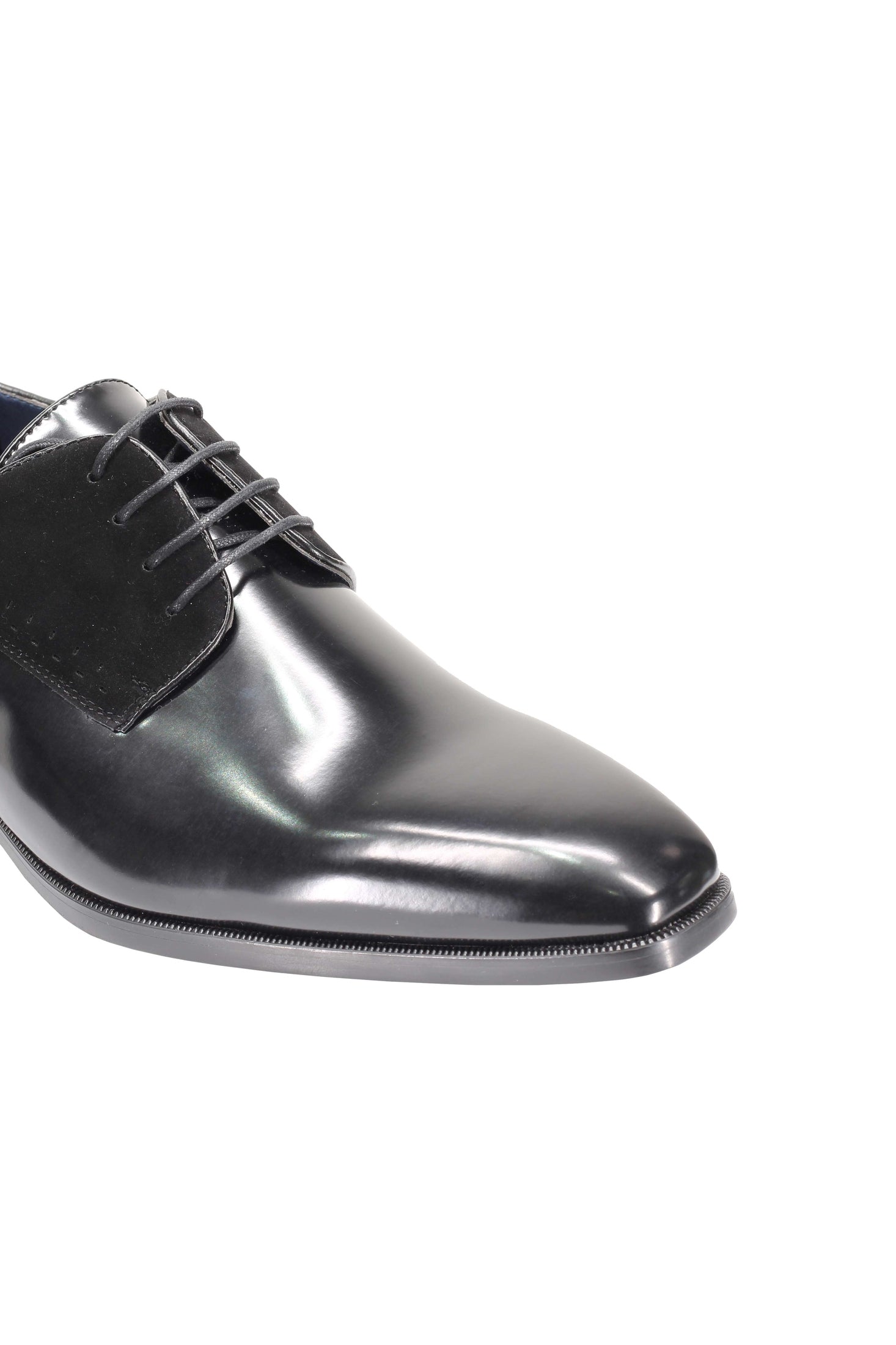 DERBY 2 TONE LEATHER LACE UP SHOES