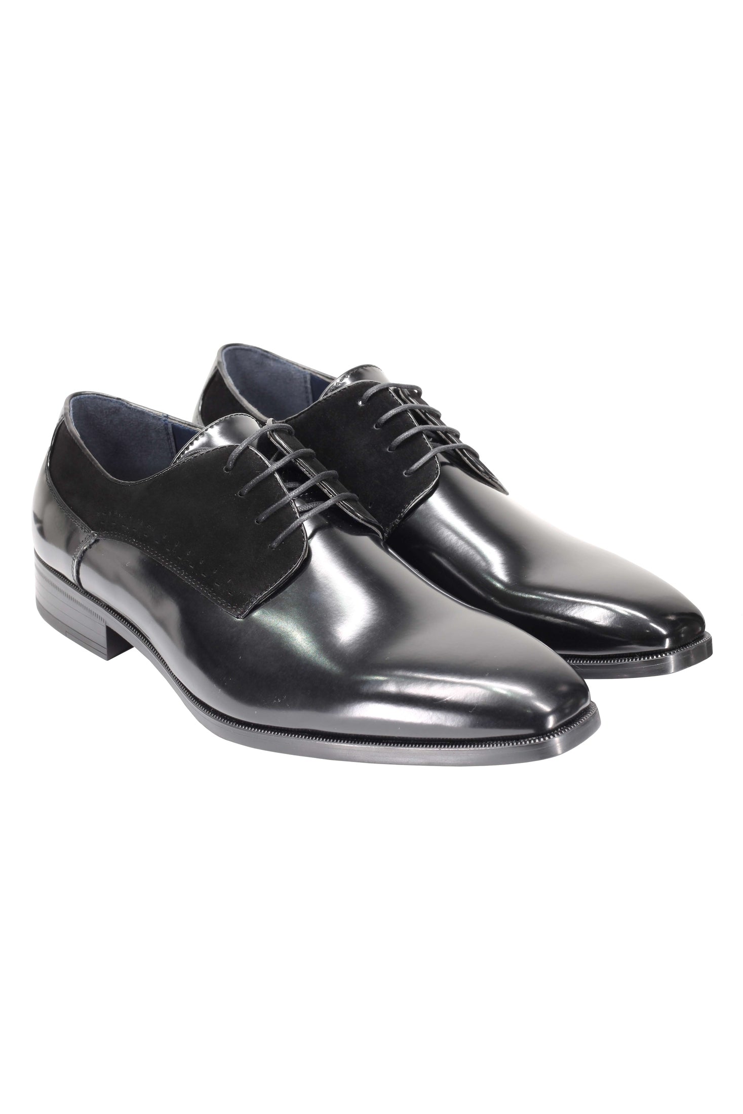 DERBY 2 TONE LEATHER LACE UP SHOES