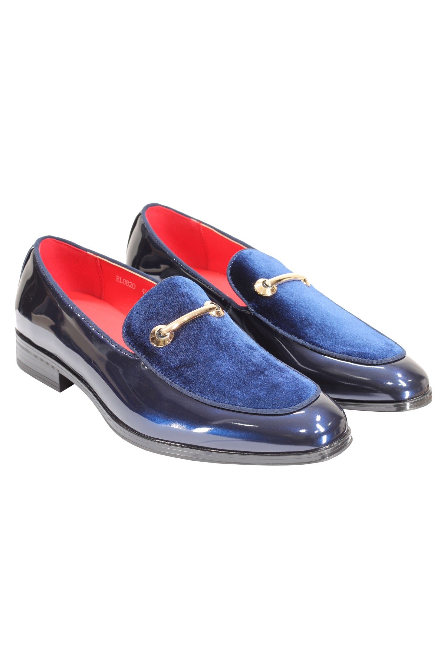 SHINY VELVET LOAFERS WITH BUCKLE
