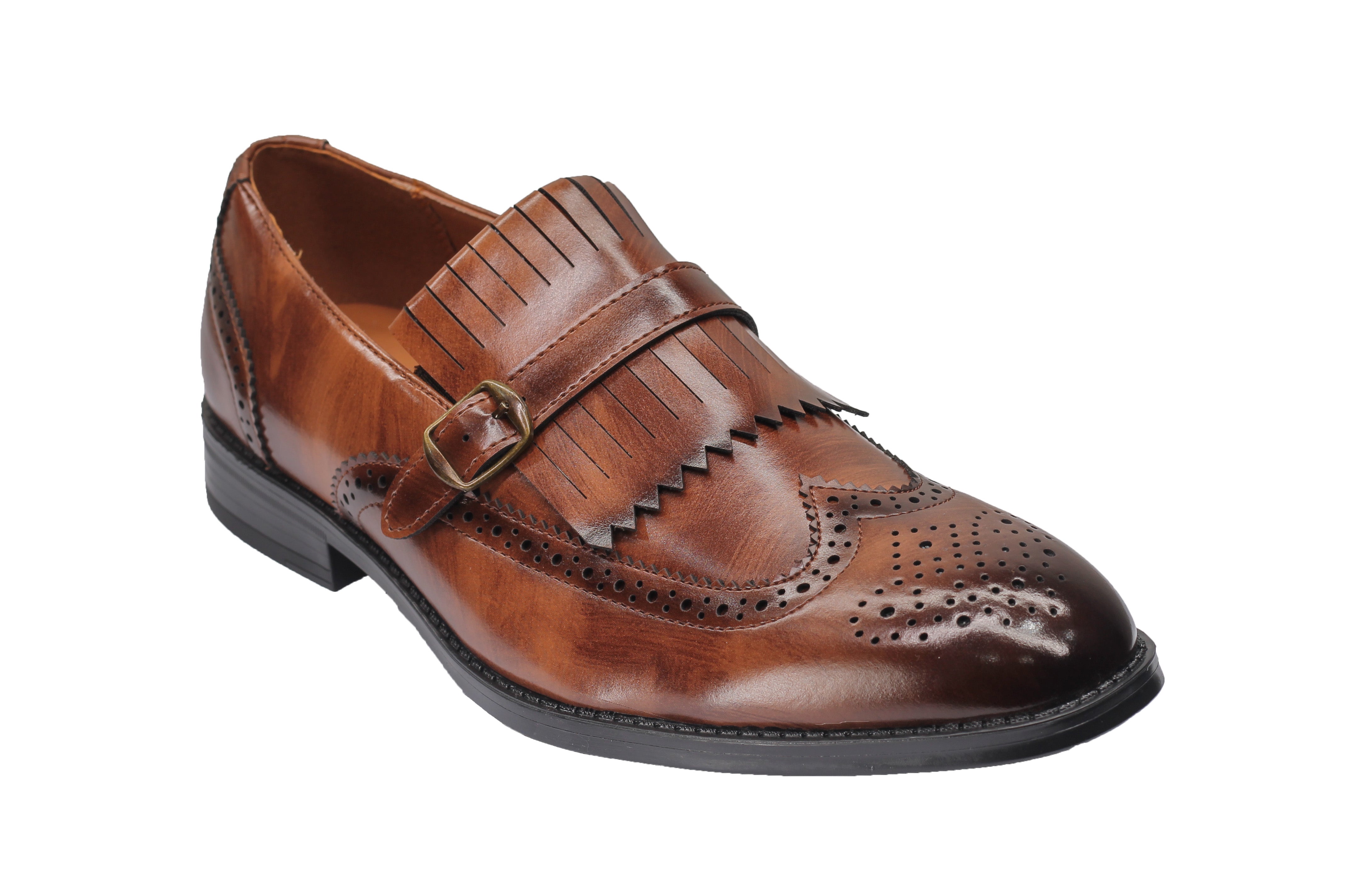 MONK STRAP BROGUE LOAFERS
