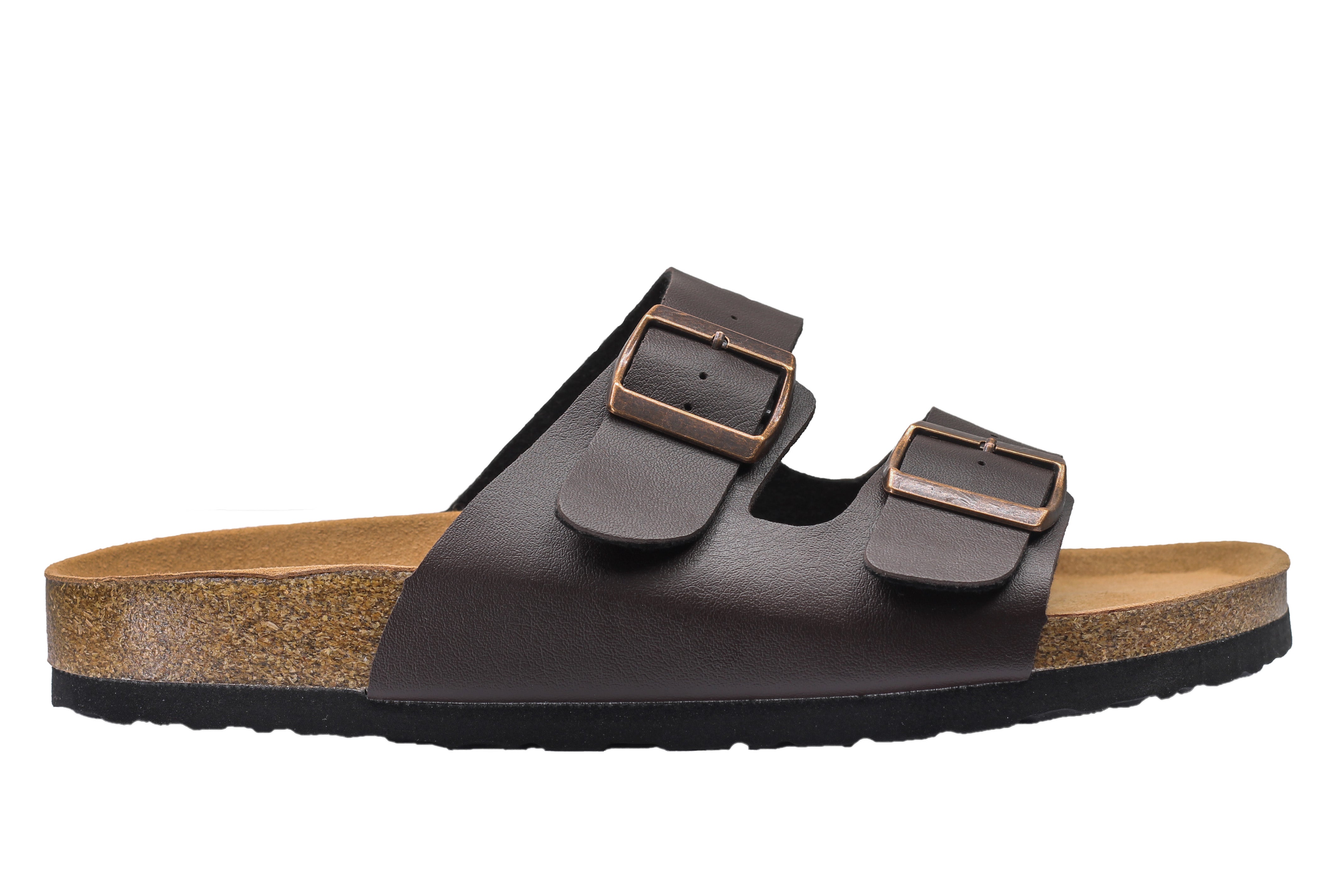 BROWN Double Strap Summer Sandals