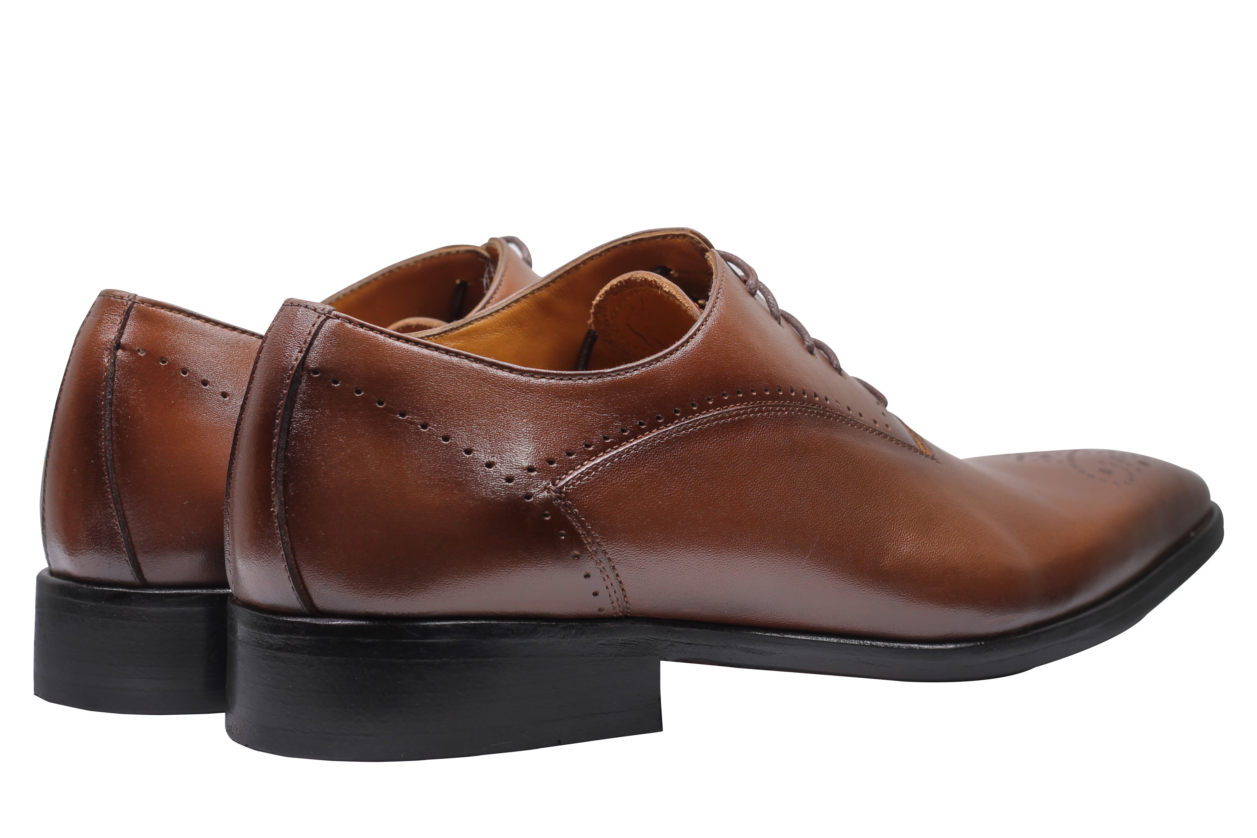 BROWN - CALF LEATHER CLASSIC SEMI BROGUES
