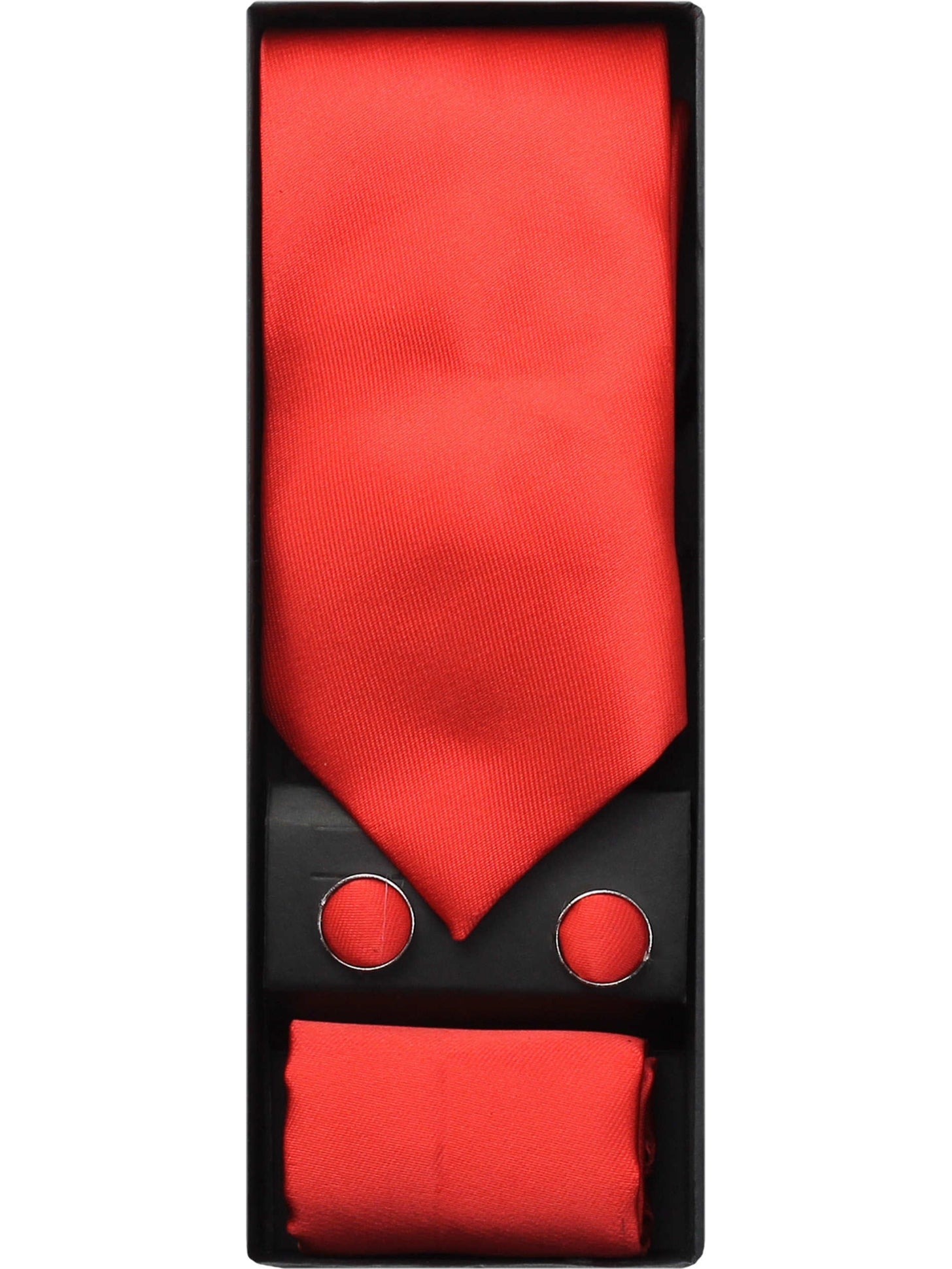 CRAVATE EN SOIE UNIE ROUGE