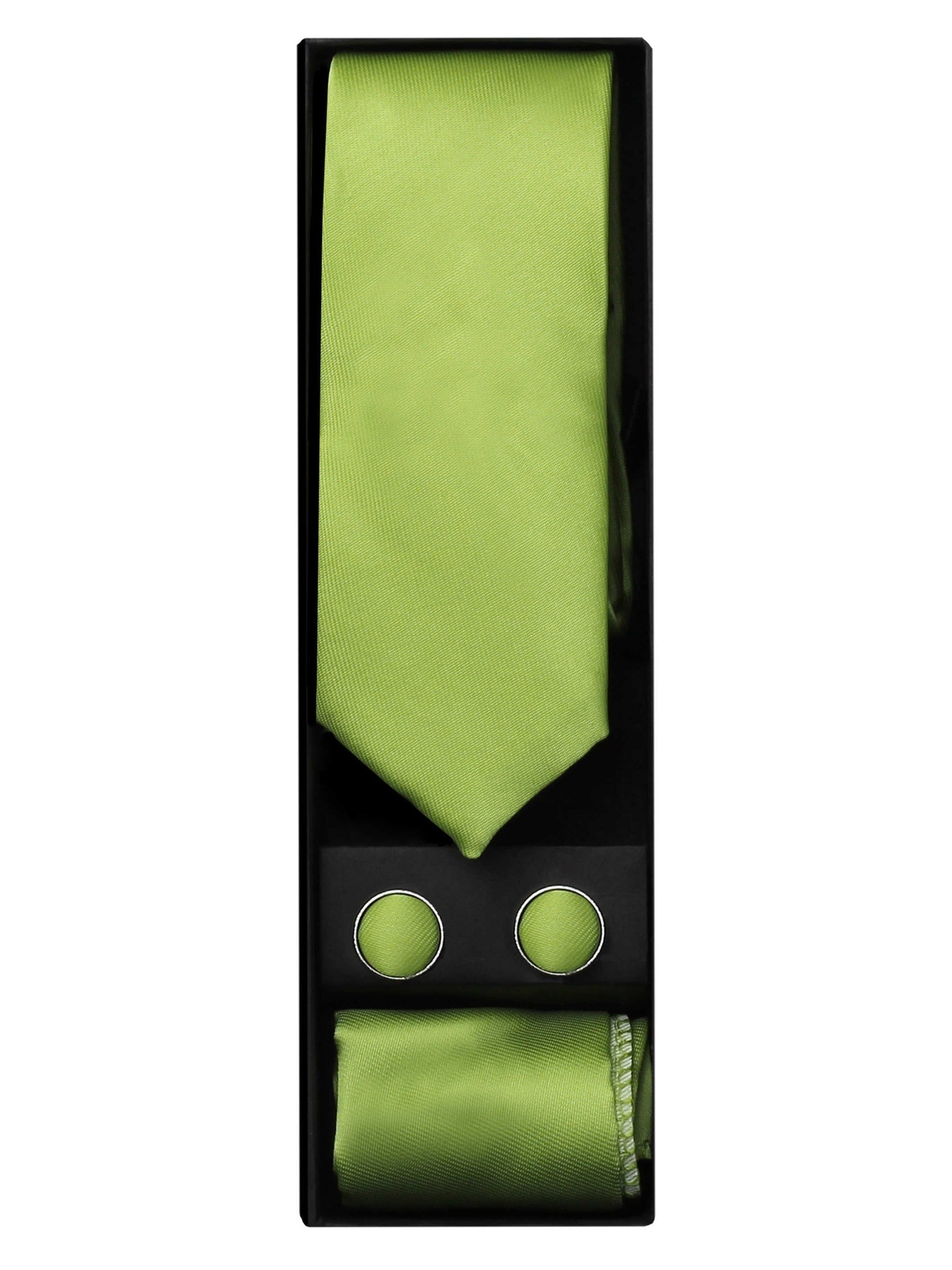 PLAIN SILK GREEN TIE