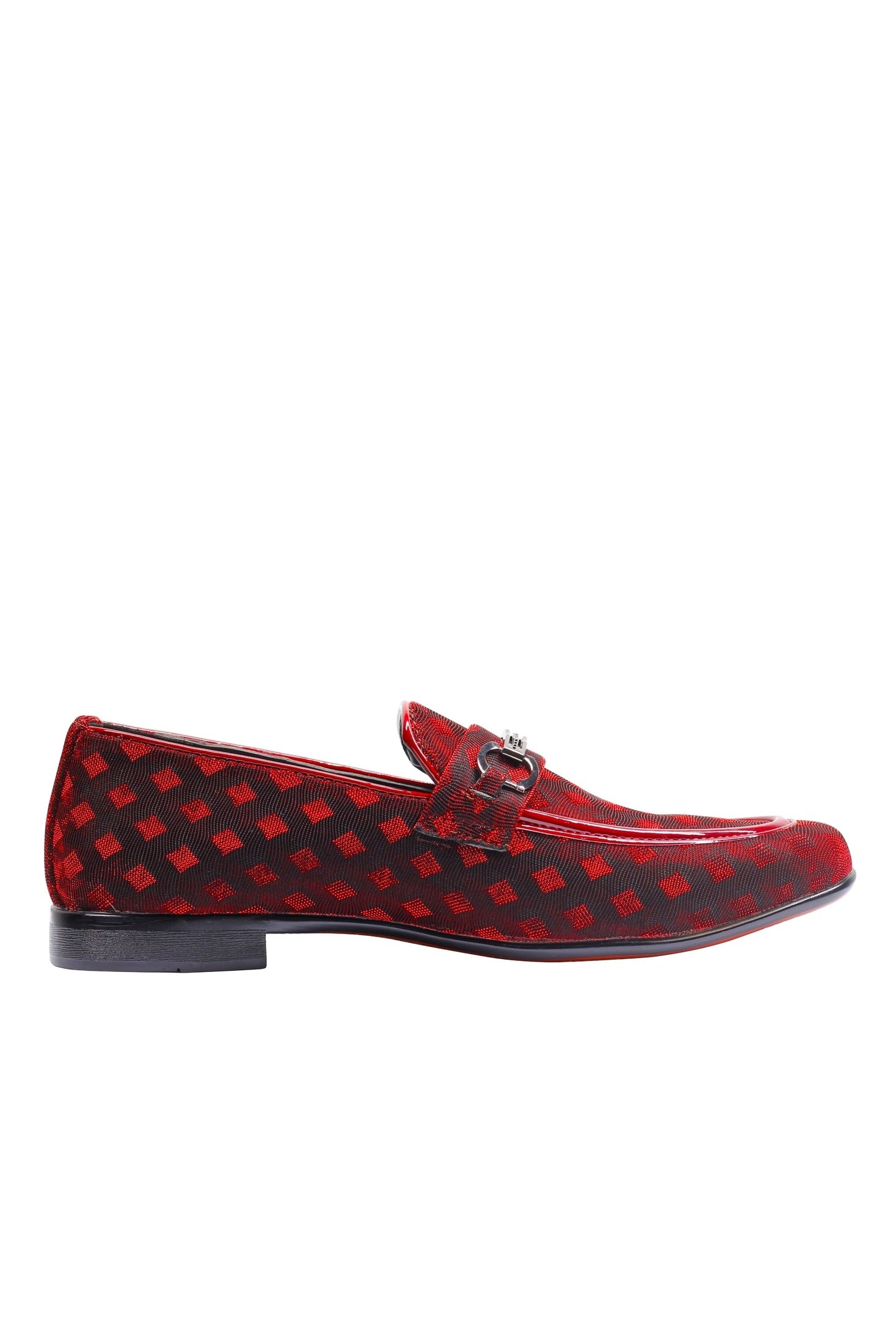 Party Loafers with Glittery Print