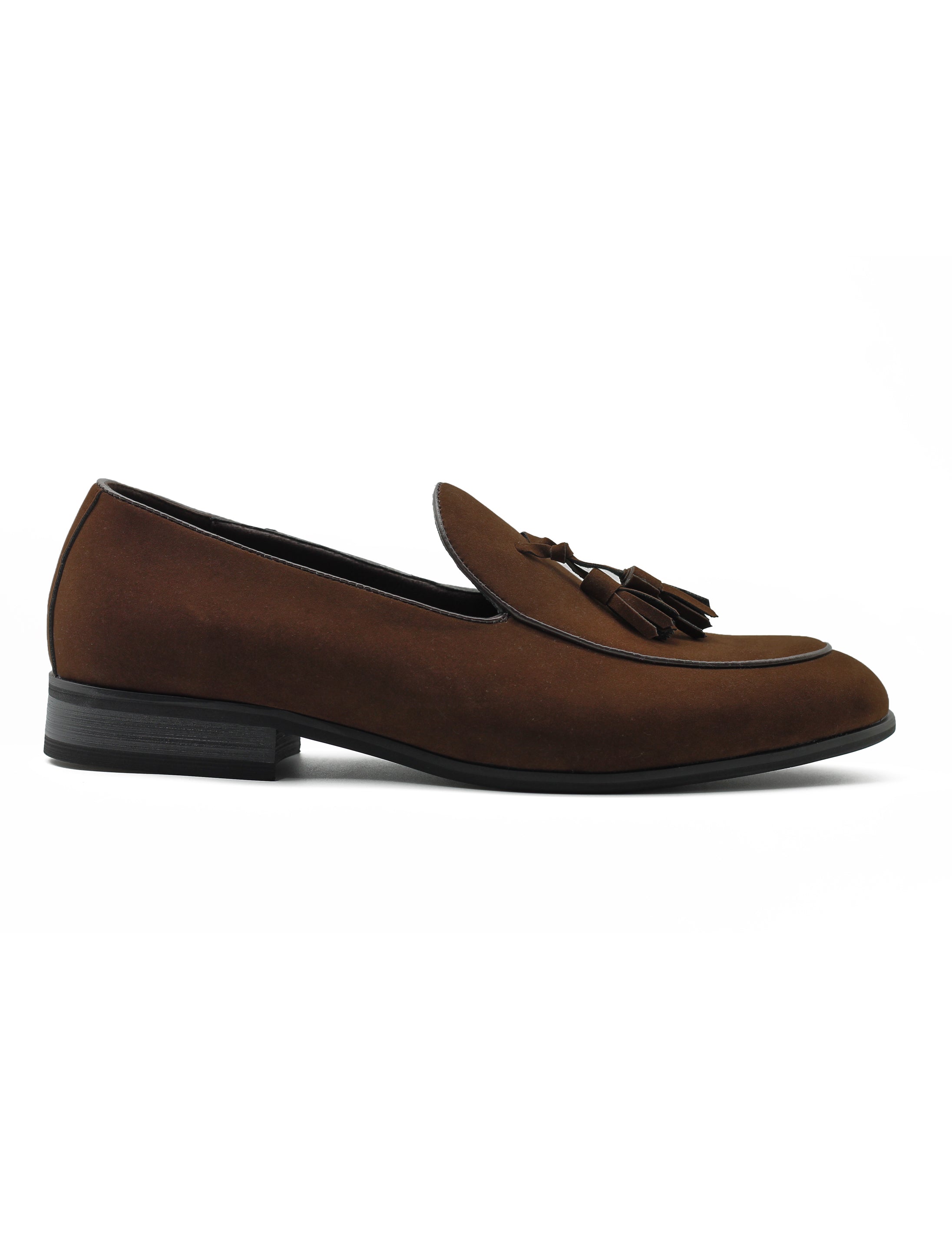 MOCASSINS À GLANDS EN DAIM