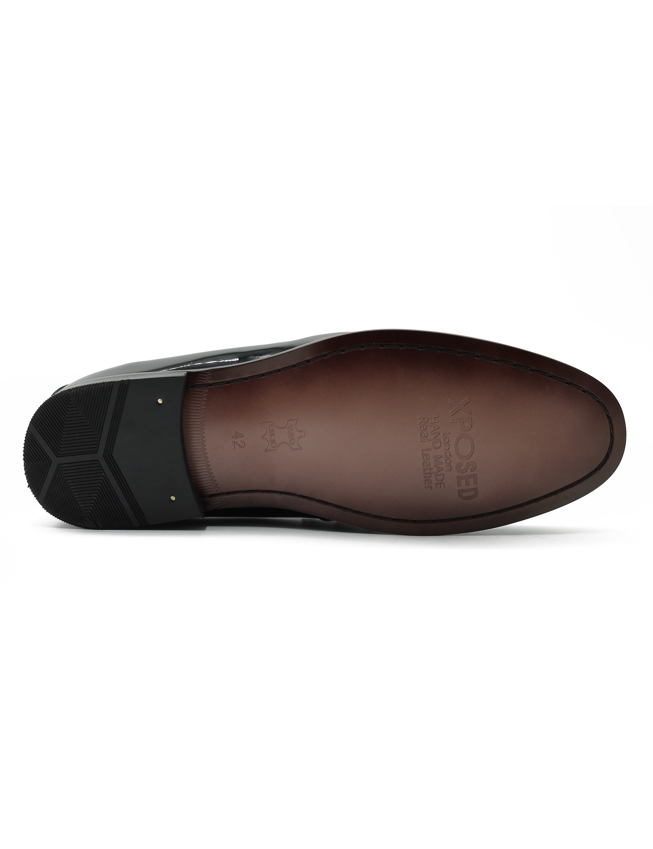 Retro Patent Leather Black & White Penny Loafers