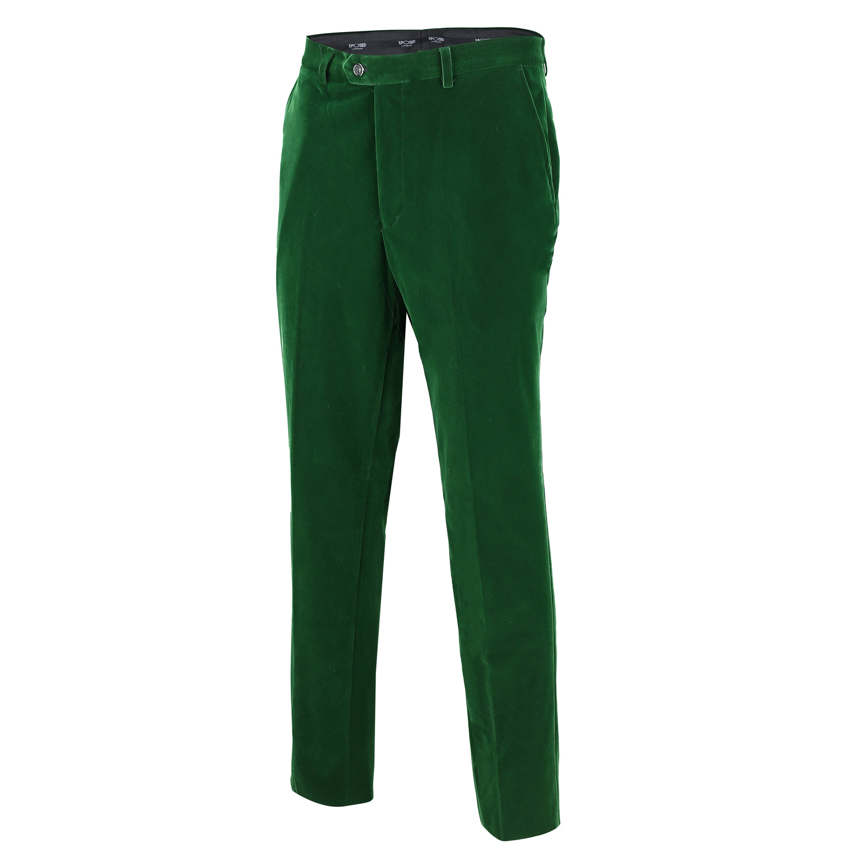 KAK - Pantalon Velours Doux Vert Dîner Homme