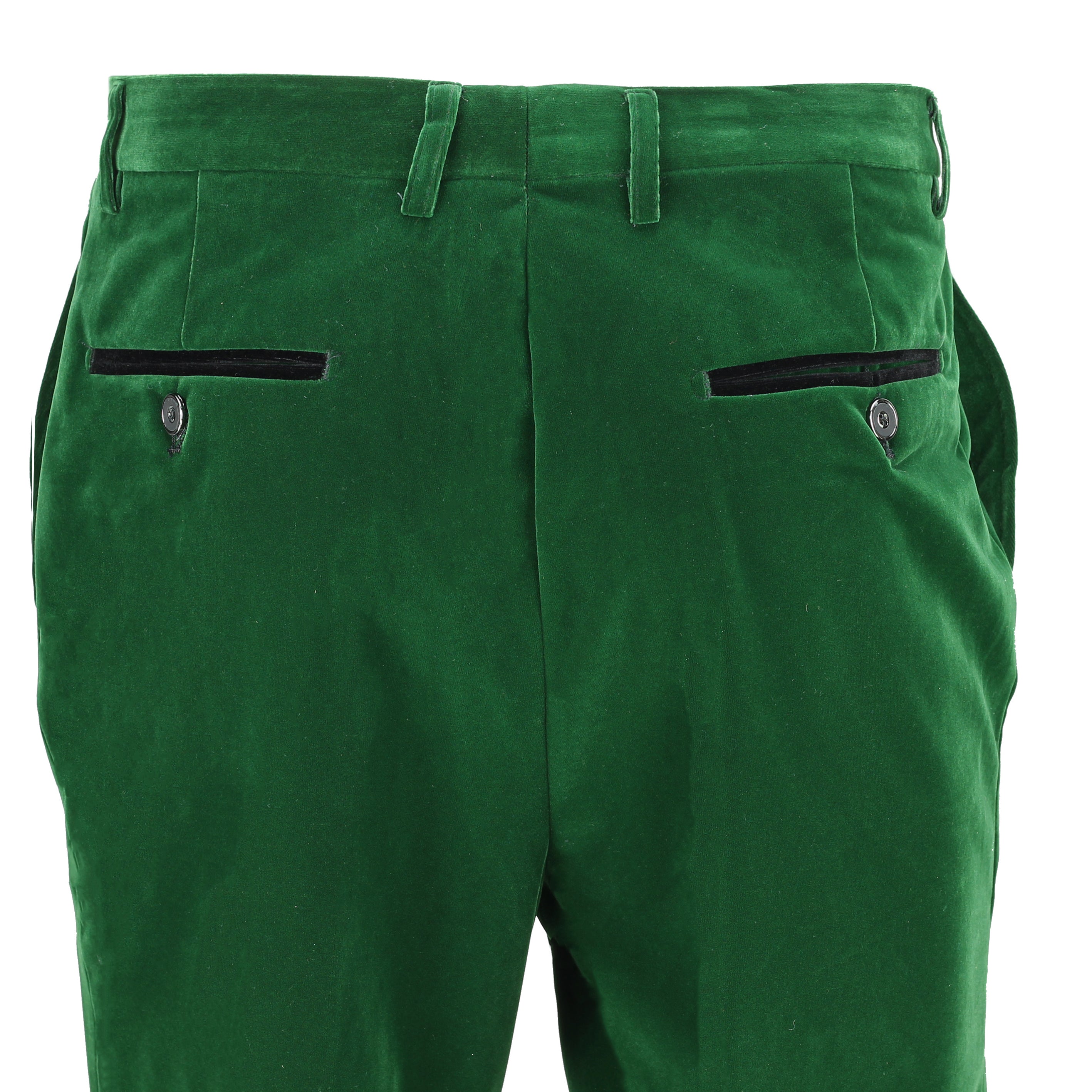 KAK - Pantalon Velours Doux Vert Dîner Homme