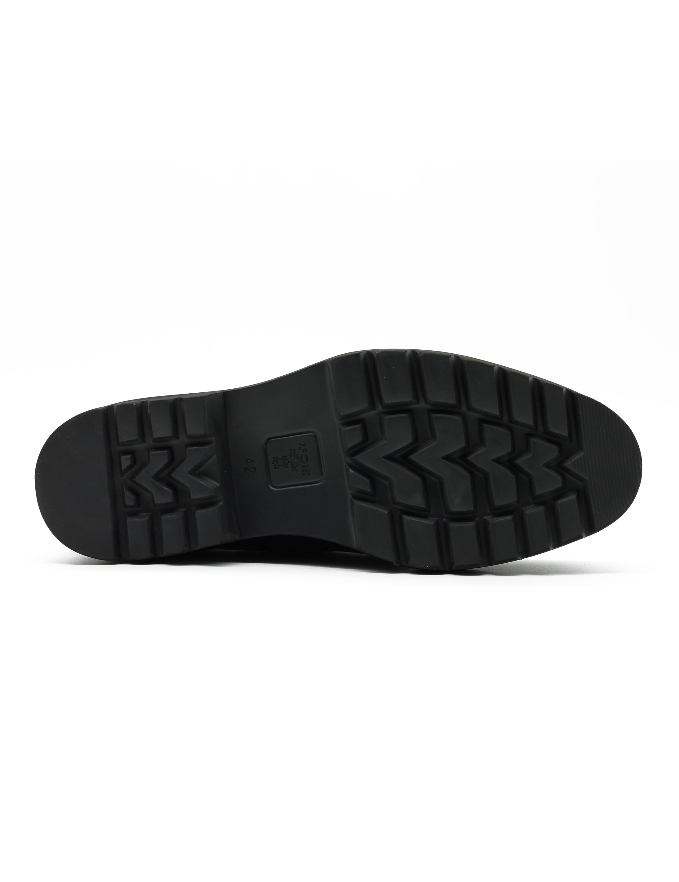 Double Buckle Suede Monk Shoes in Black