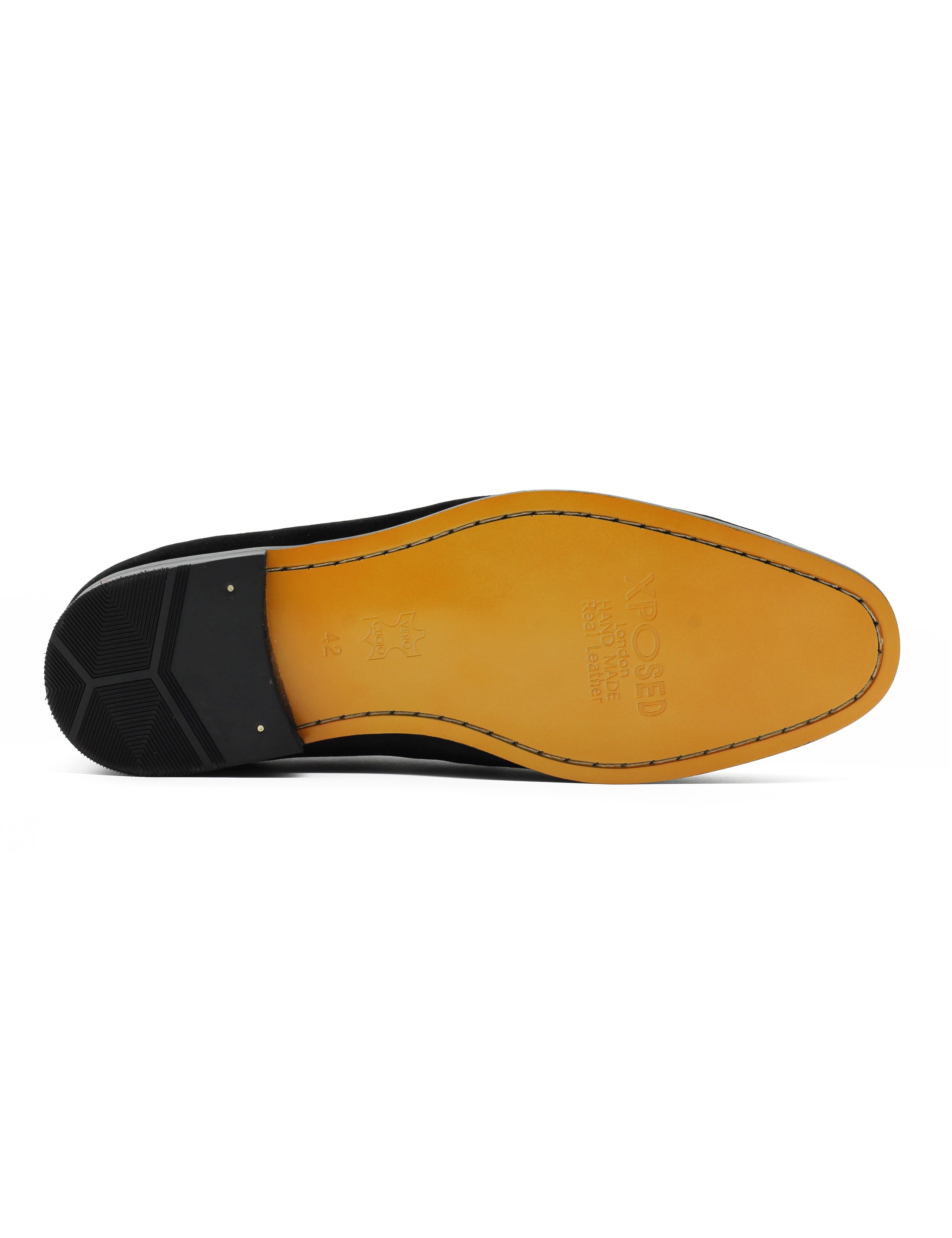 Black Velvet Loafers with Snaffle Bit Buckle