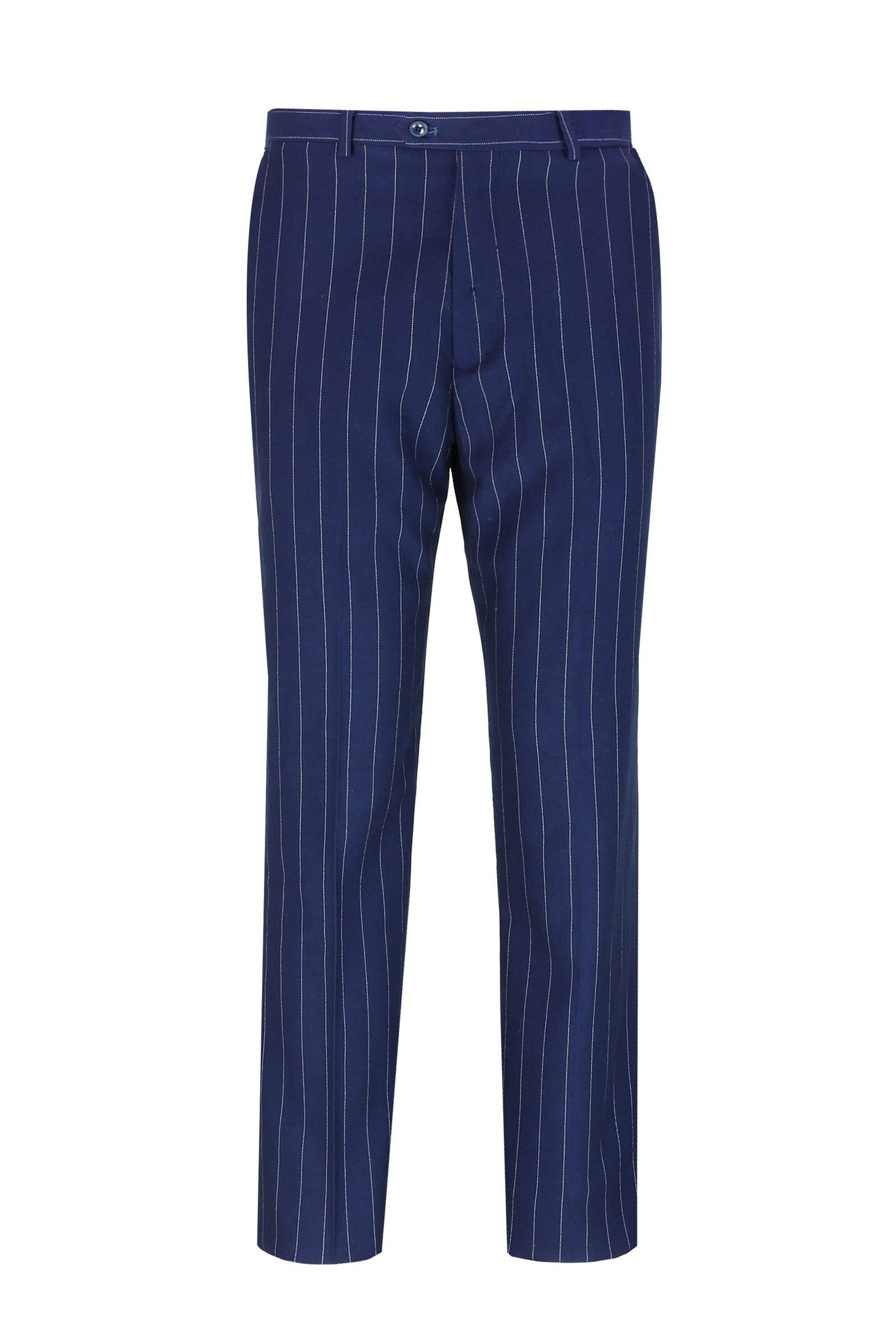 Blue Casual Pinstripe Suit Trouser -6088-14