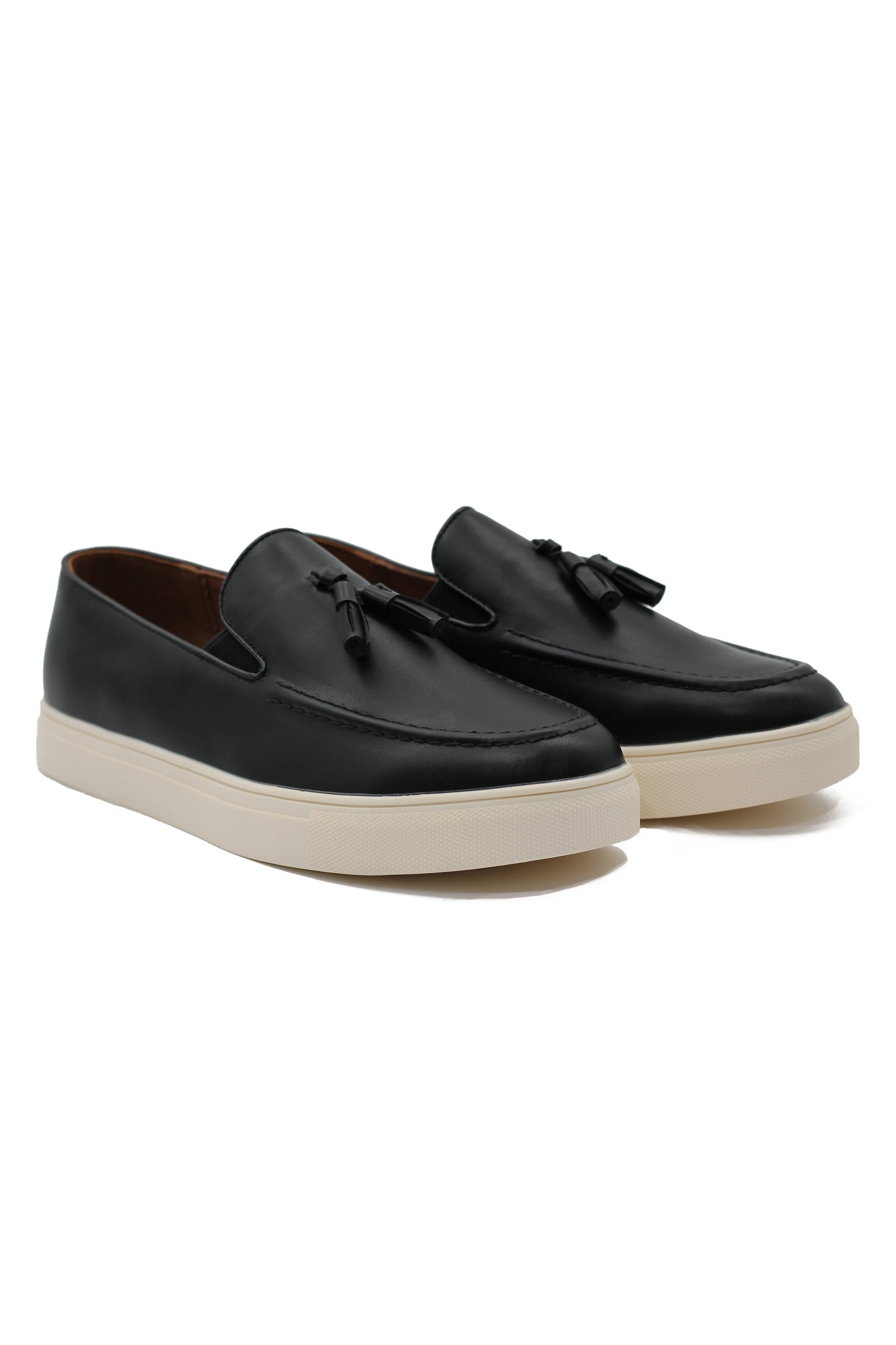 CASUAL FAUX LEATHER SNEAKERS WITH TASSELS