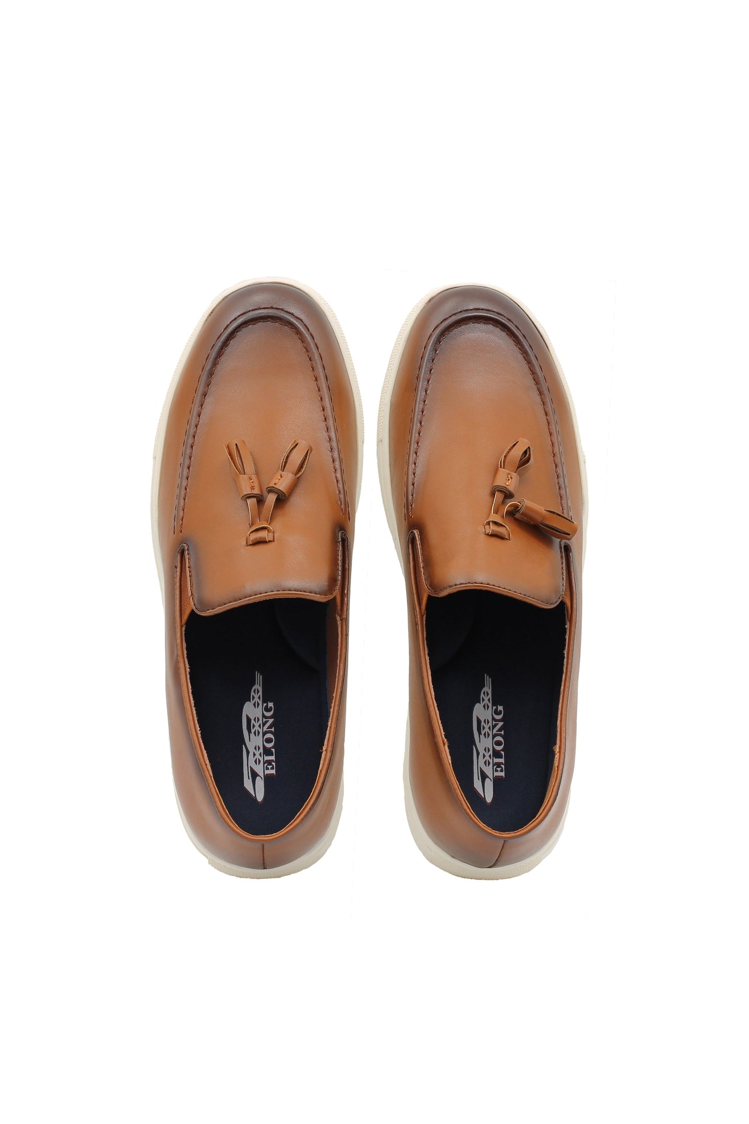 CASUAL FAUX LEATHER SNEAKERS WITH TASSELS
