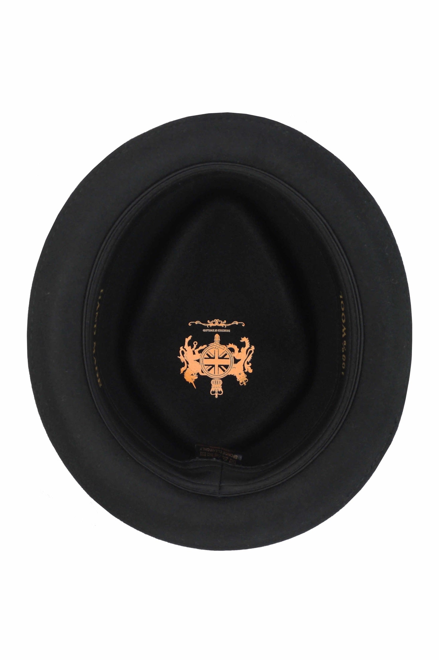 Pork Pie Hat 100% Wool Felt Diamond Shape Crown - DC 310