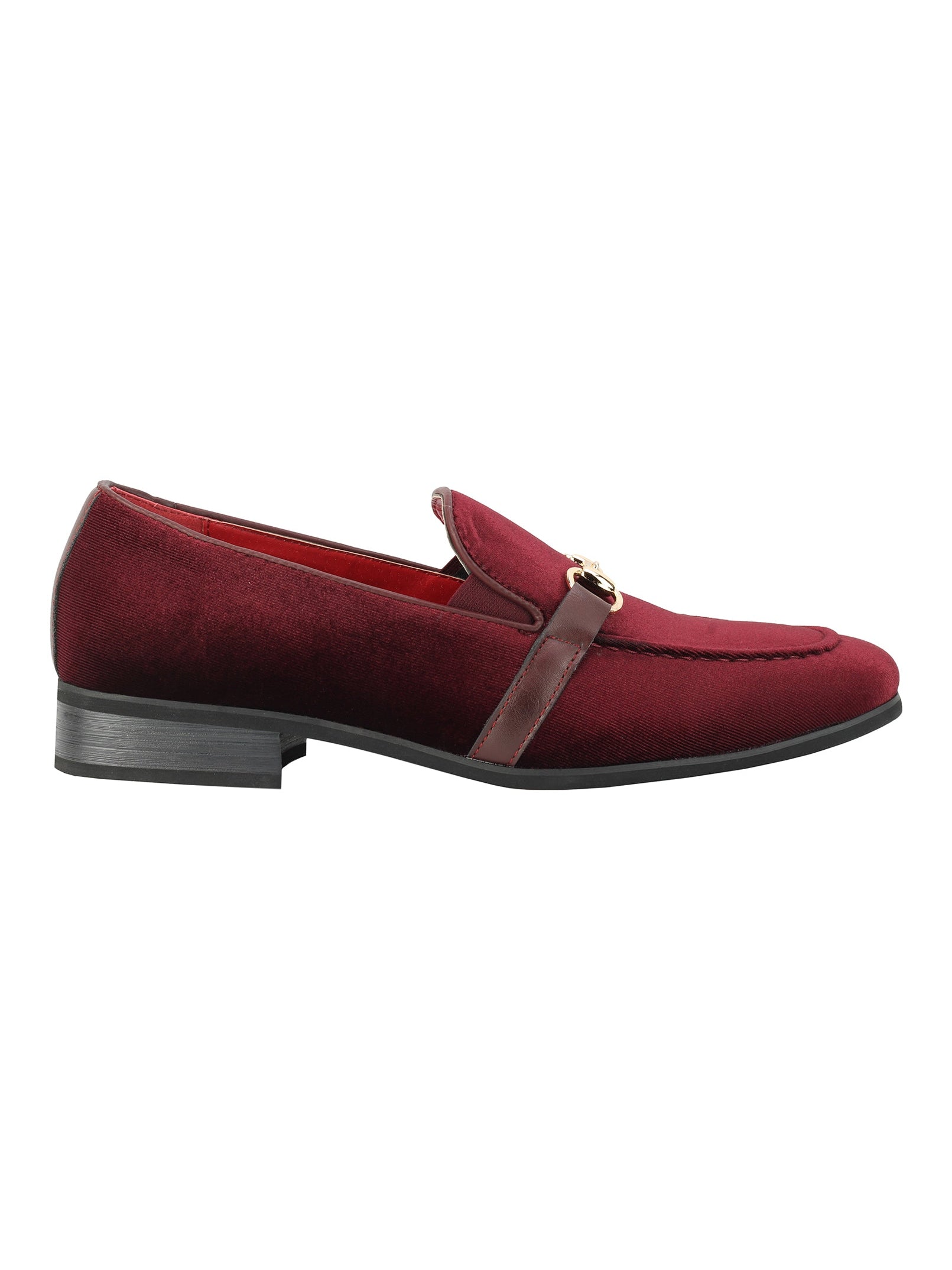 LOAFERS AUS KUNSTLEDER-SAMT MIT SCHNALLE