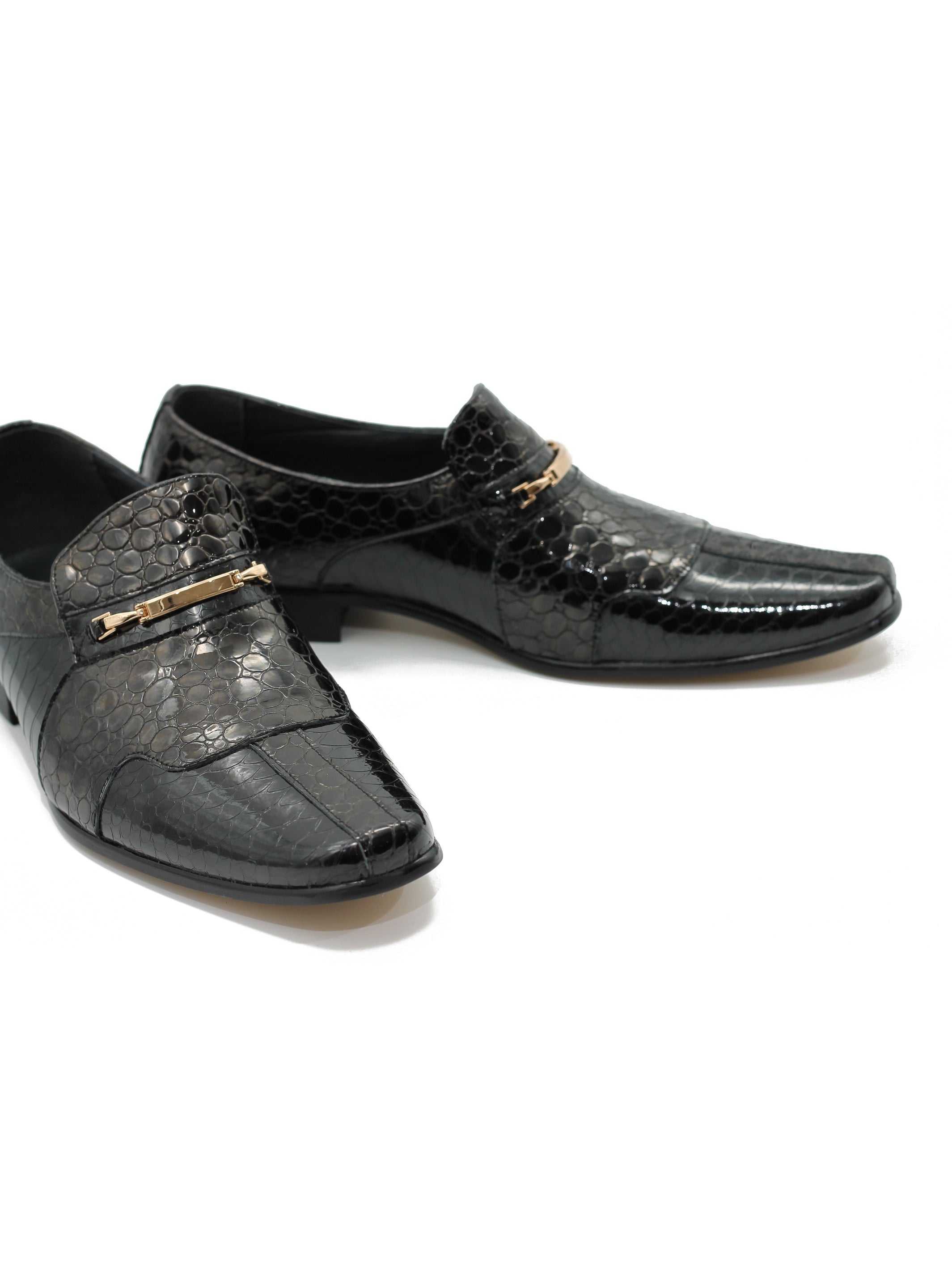 BLACK PATENT REAL LEATHER DRESS LOAFER