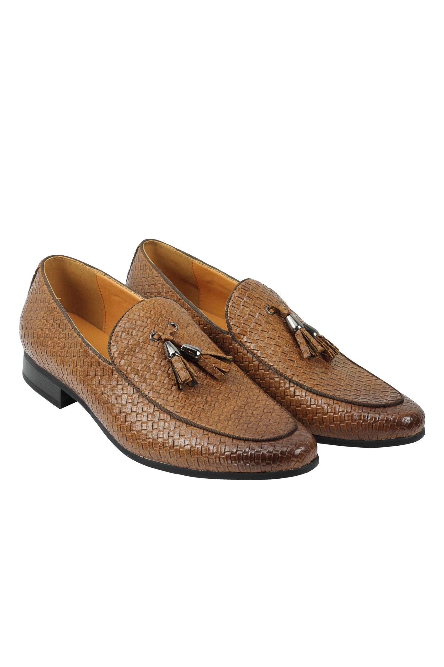 FAUX LEATHER TASSEL MOCCASIN LOAFERS