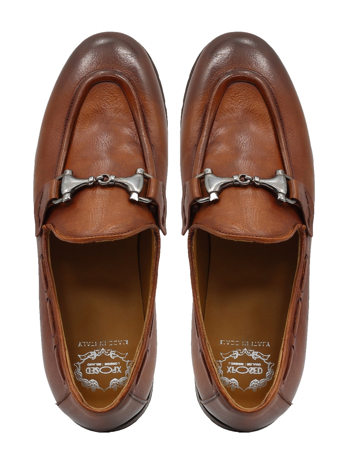 NAPLES 02 - ITALIAN LEATHER SNAFFLE BIT LOAFER IN TAN