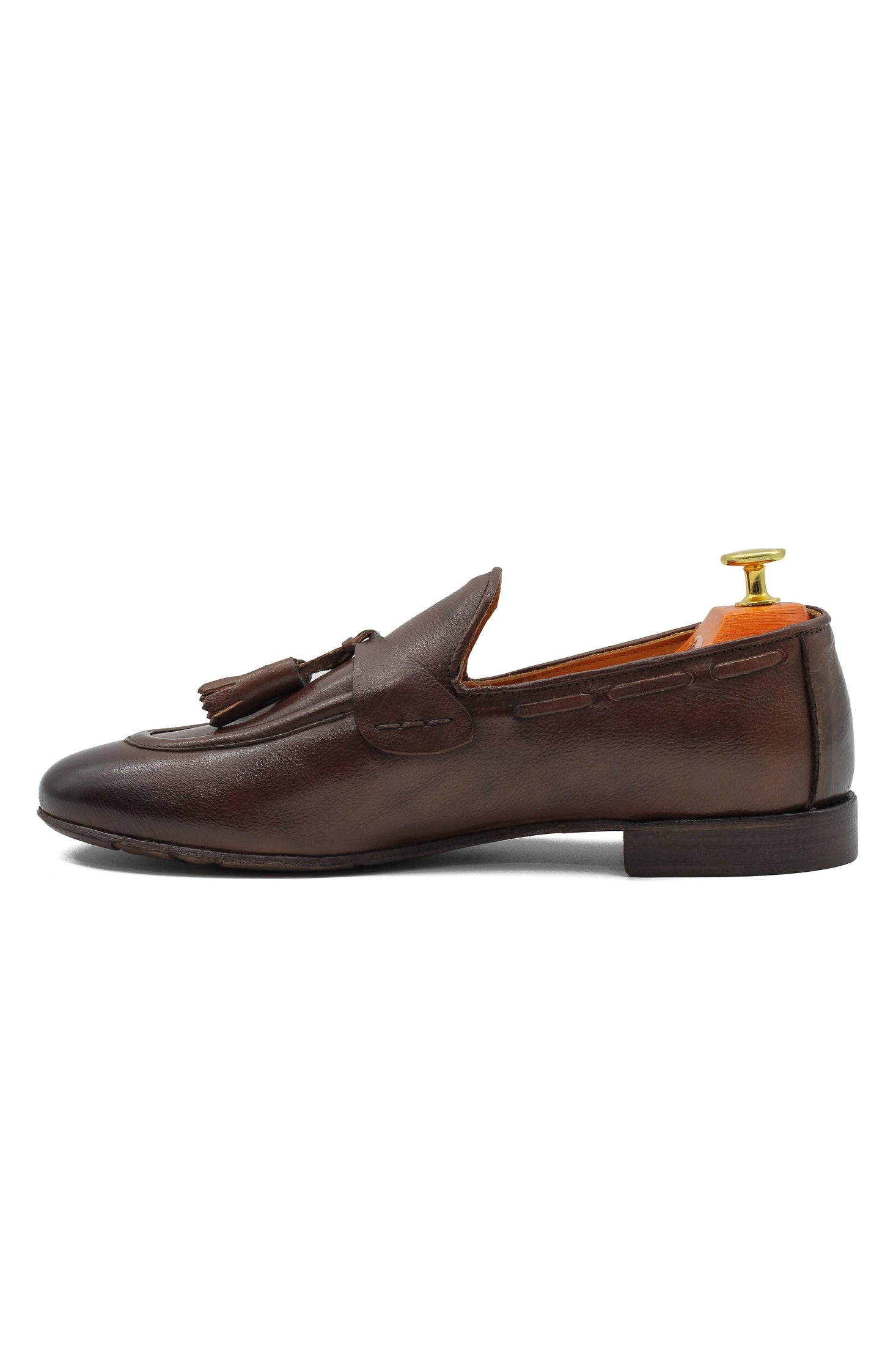 NAPLES 03 – TASSEL LOAFERS BROWN ITALIAN LEATHER