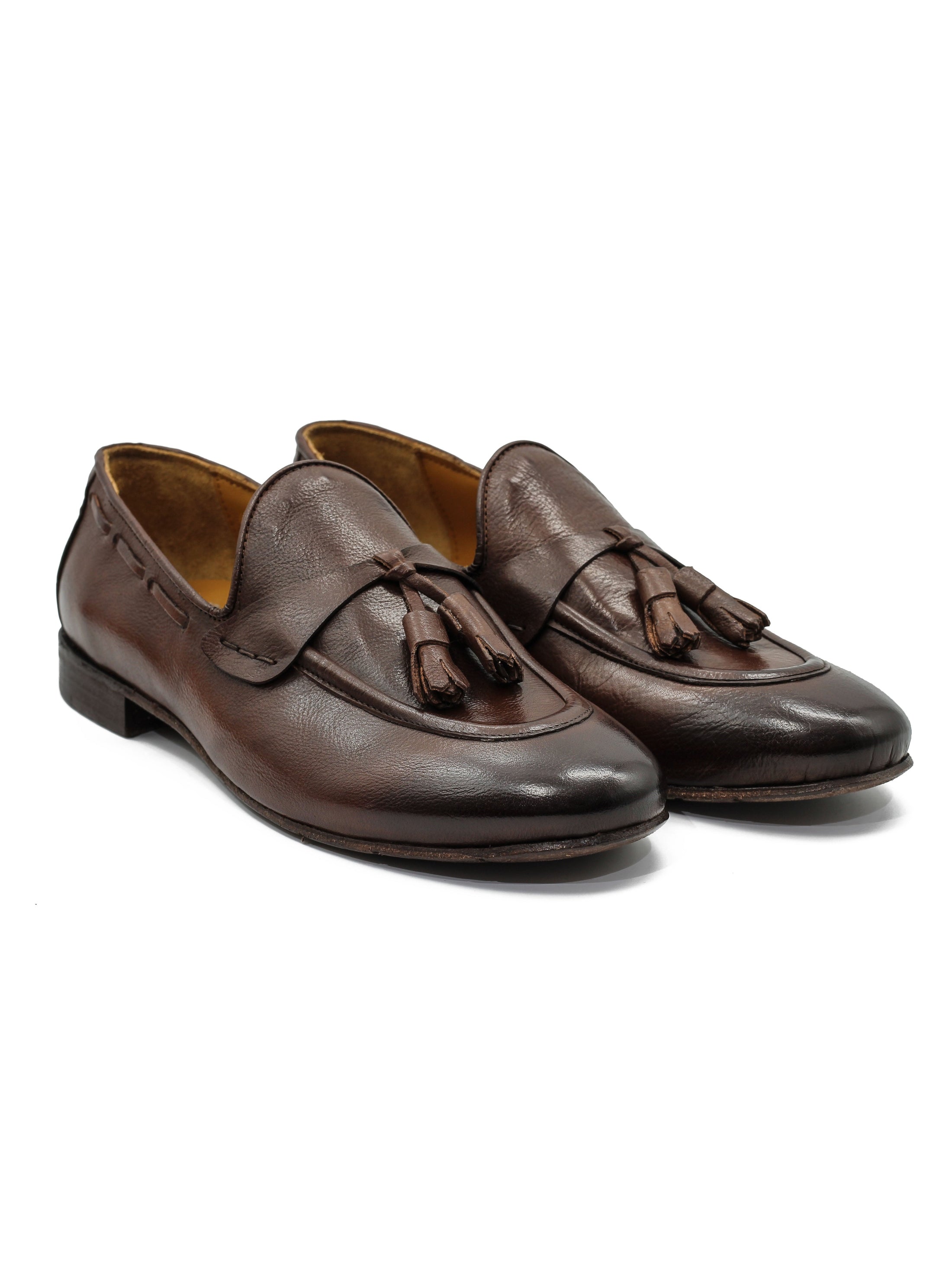 NAPLES 03 – TASSEL LOAFERS BROWN ITALIAN LEATHER