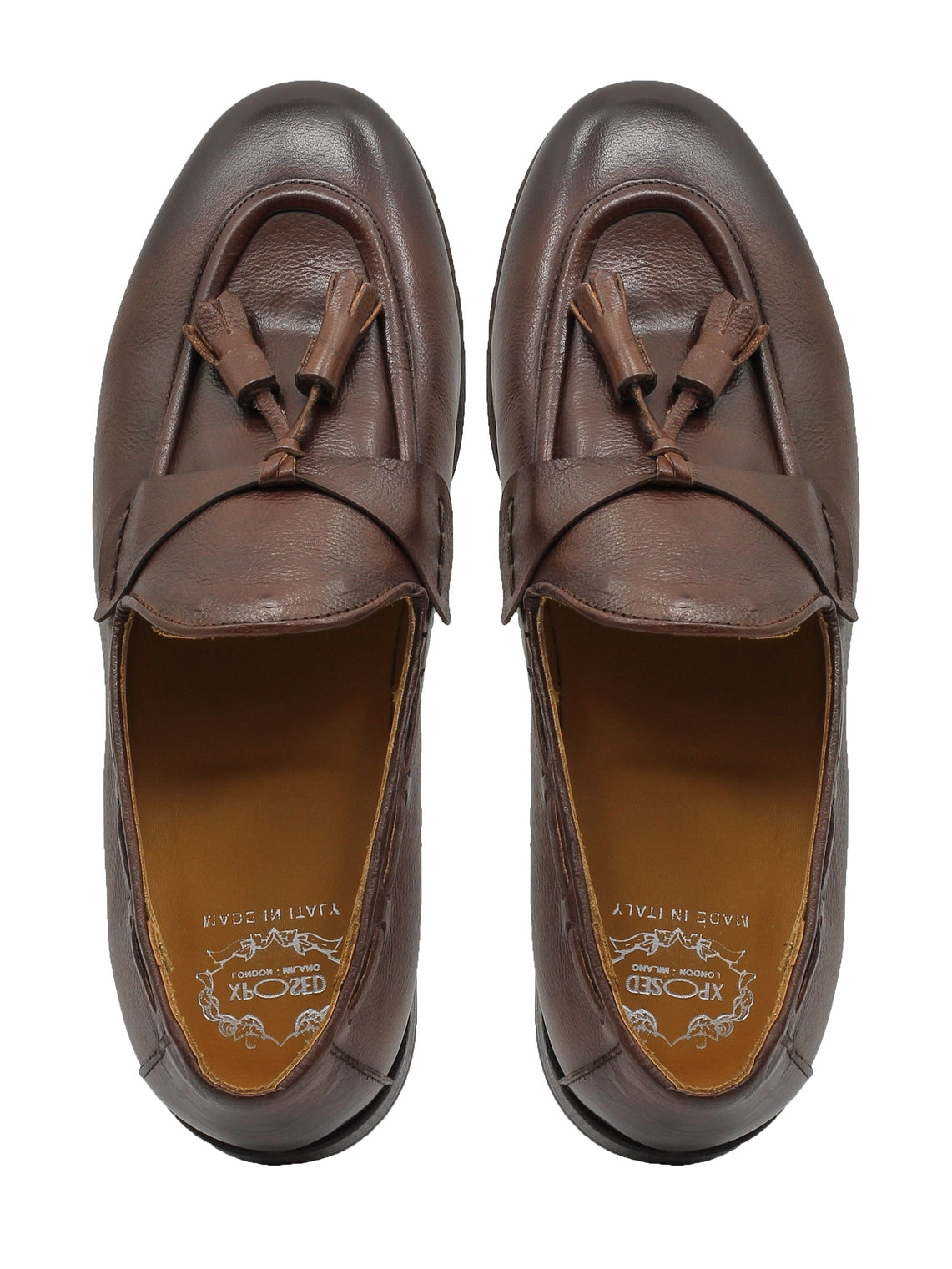 NAPLES 03 – TASSEL LOAFERS BROWN ITALIAN LEATHER