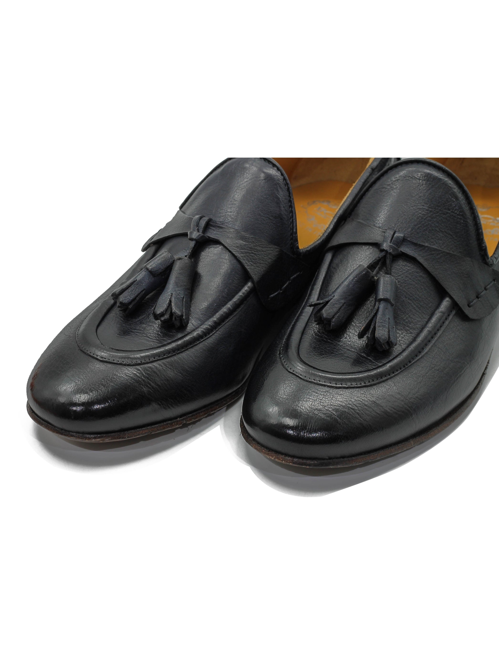 NAPLES 03 – TASSEL LOAFERS NAVY ITALIAN LEATHER