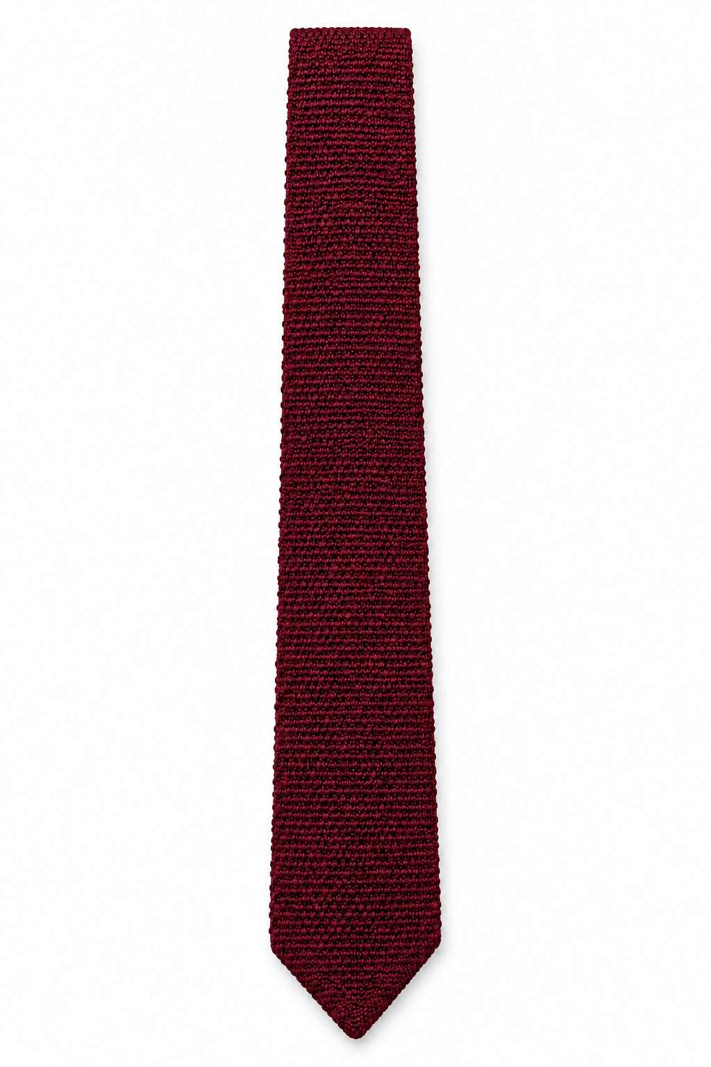 PLAIN MAROON KNITTED TIE