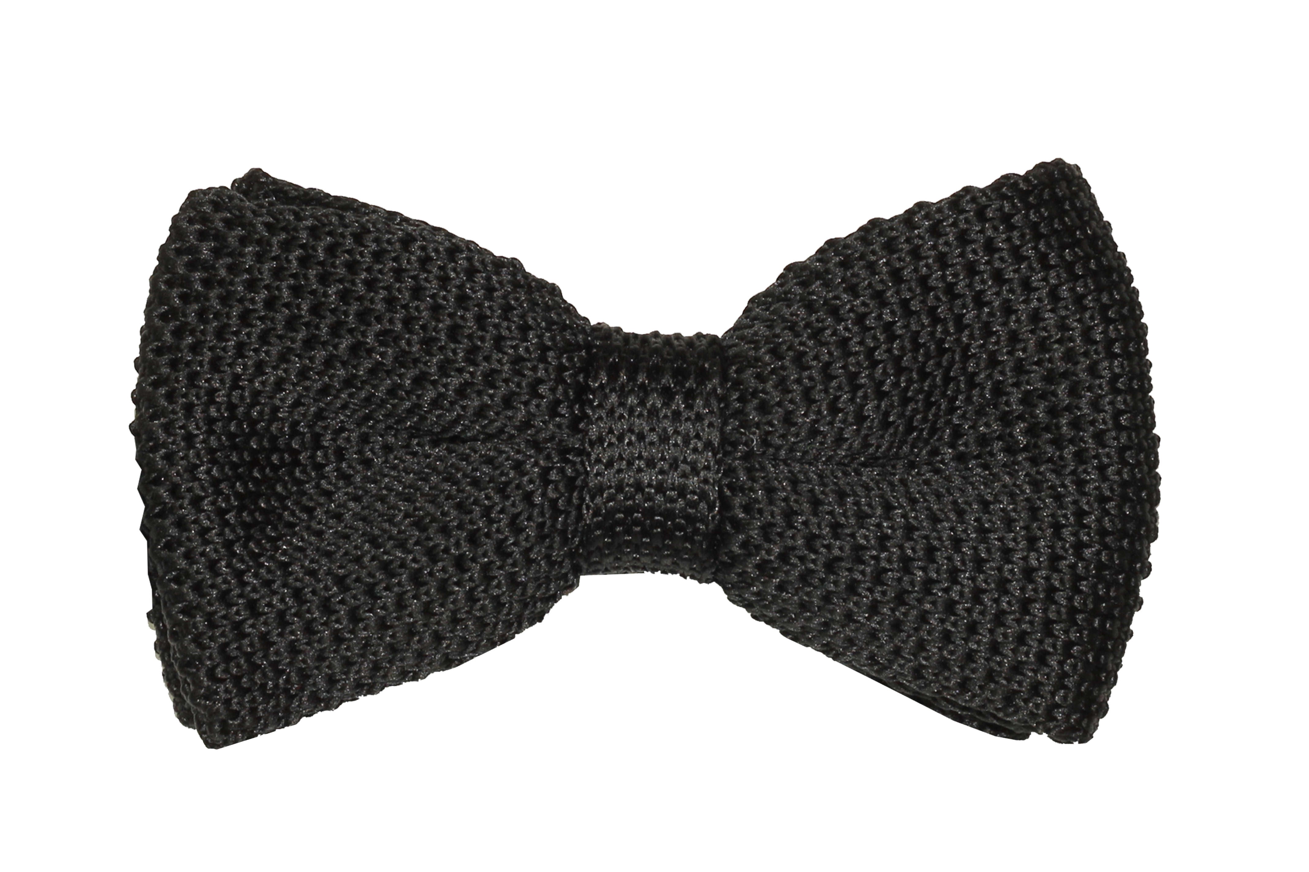 BLACK KNITTED BOW TIE – XPOSED