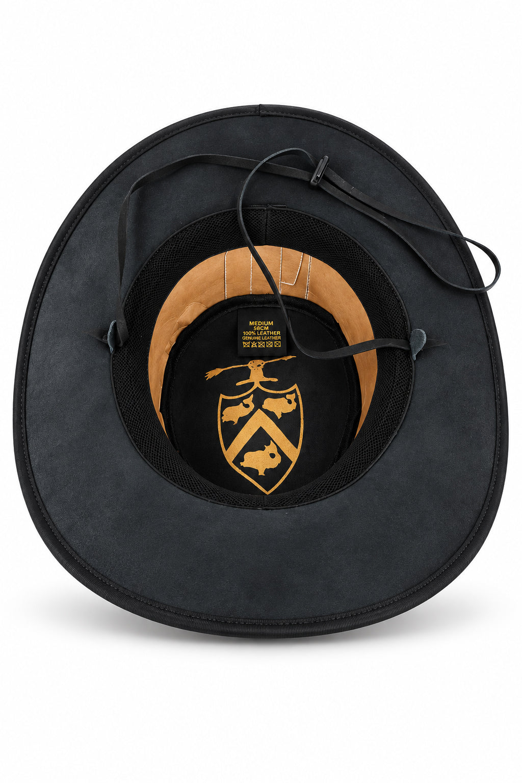 Gladwin Bond Black Leather Western Cowboy Hat