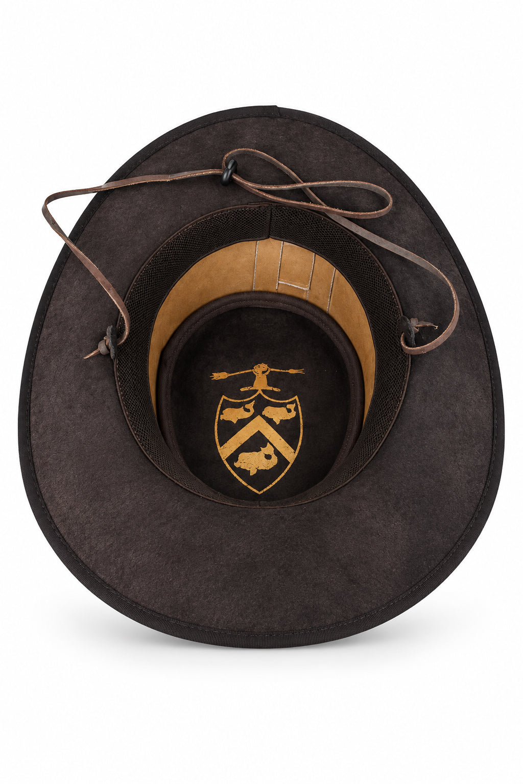 Gladwin Bond Brown Leather Western Cowboy Hat