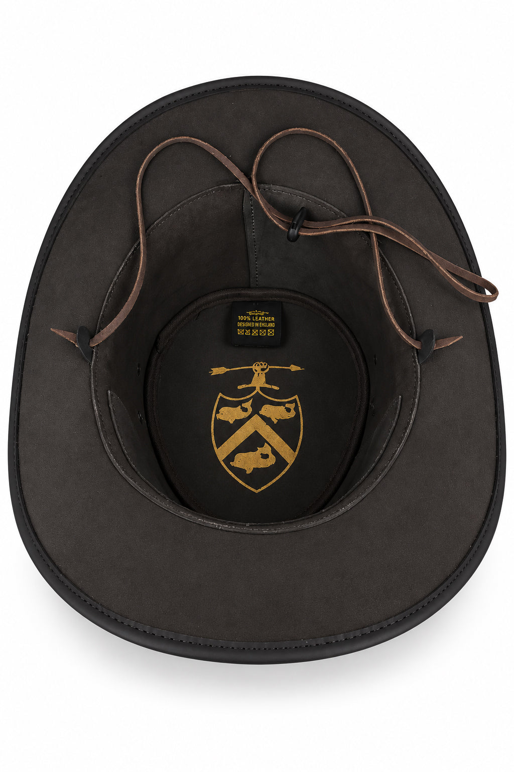 Gladwin Bond Brown Leather Western Cowboy Hat