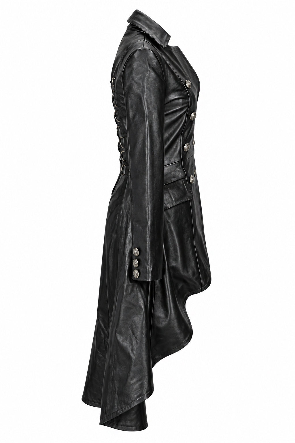 Victorian Leather Jacket Black