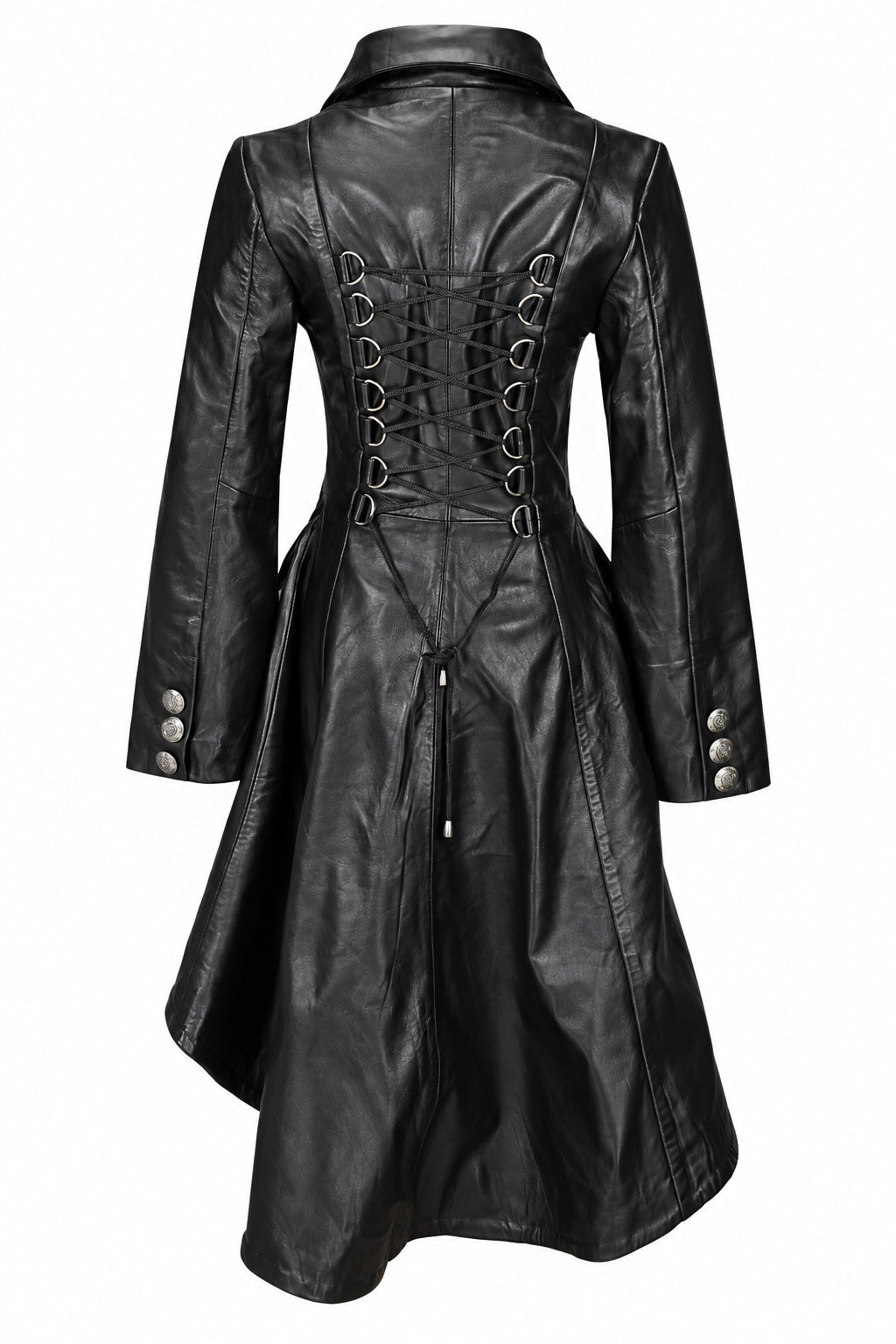 Victorian Leather Jacket Black
