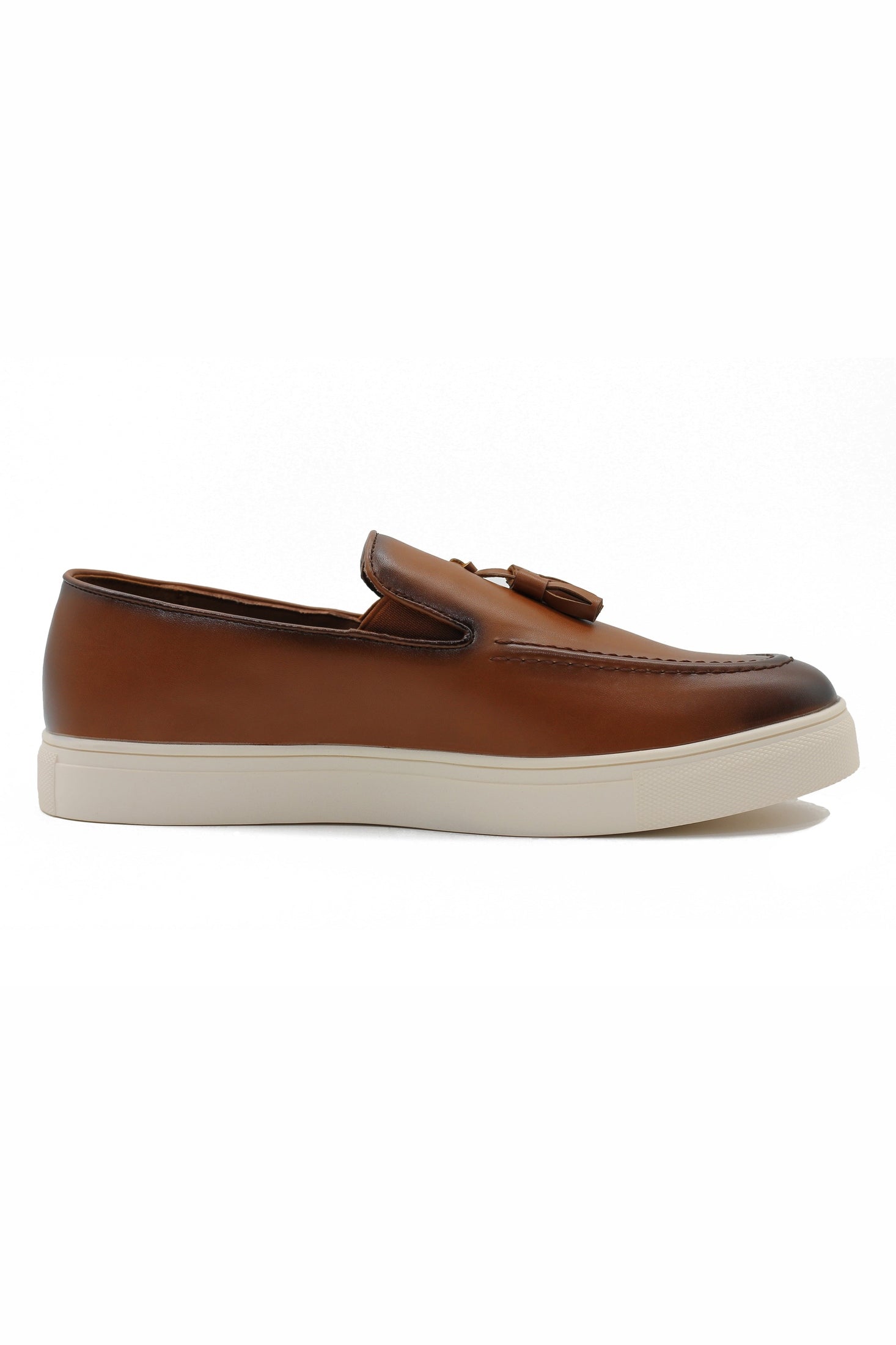 CASUAL FAUX LEATHER SNEAKERS WITH TASSELS