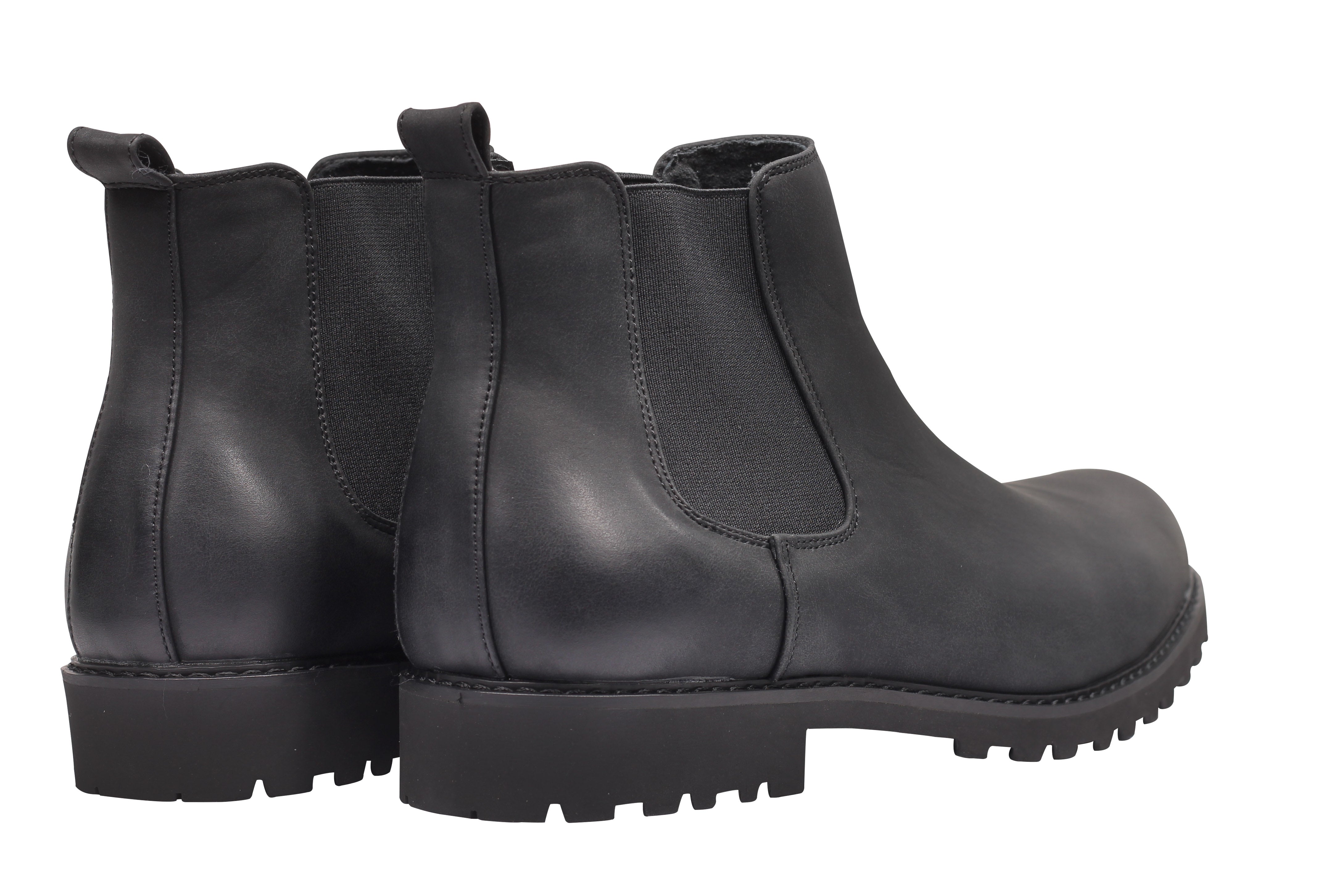 CHELSEA FAUX LEATHER BOOTS