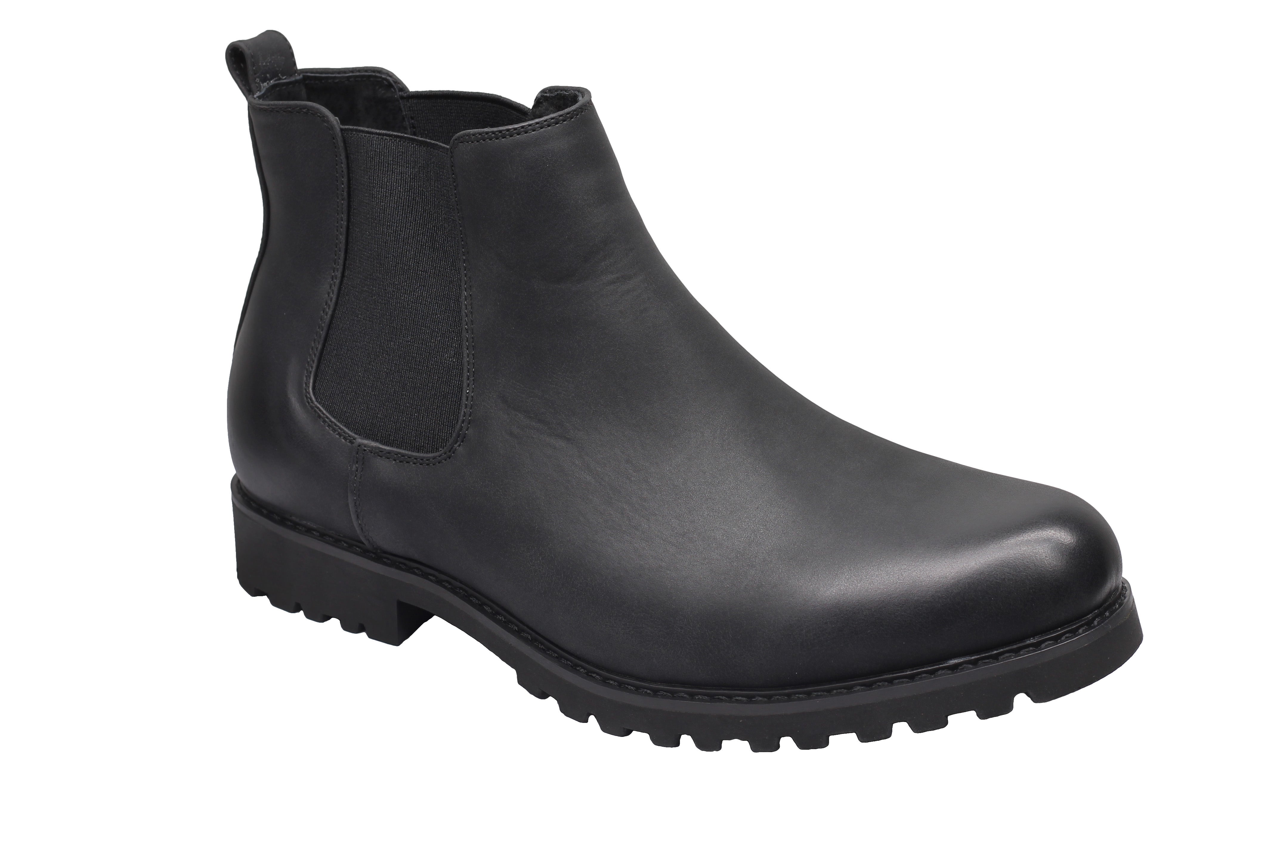 CHELSEA FAUX LEATHER BOOTS