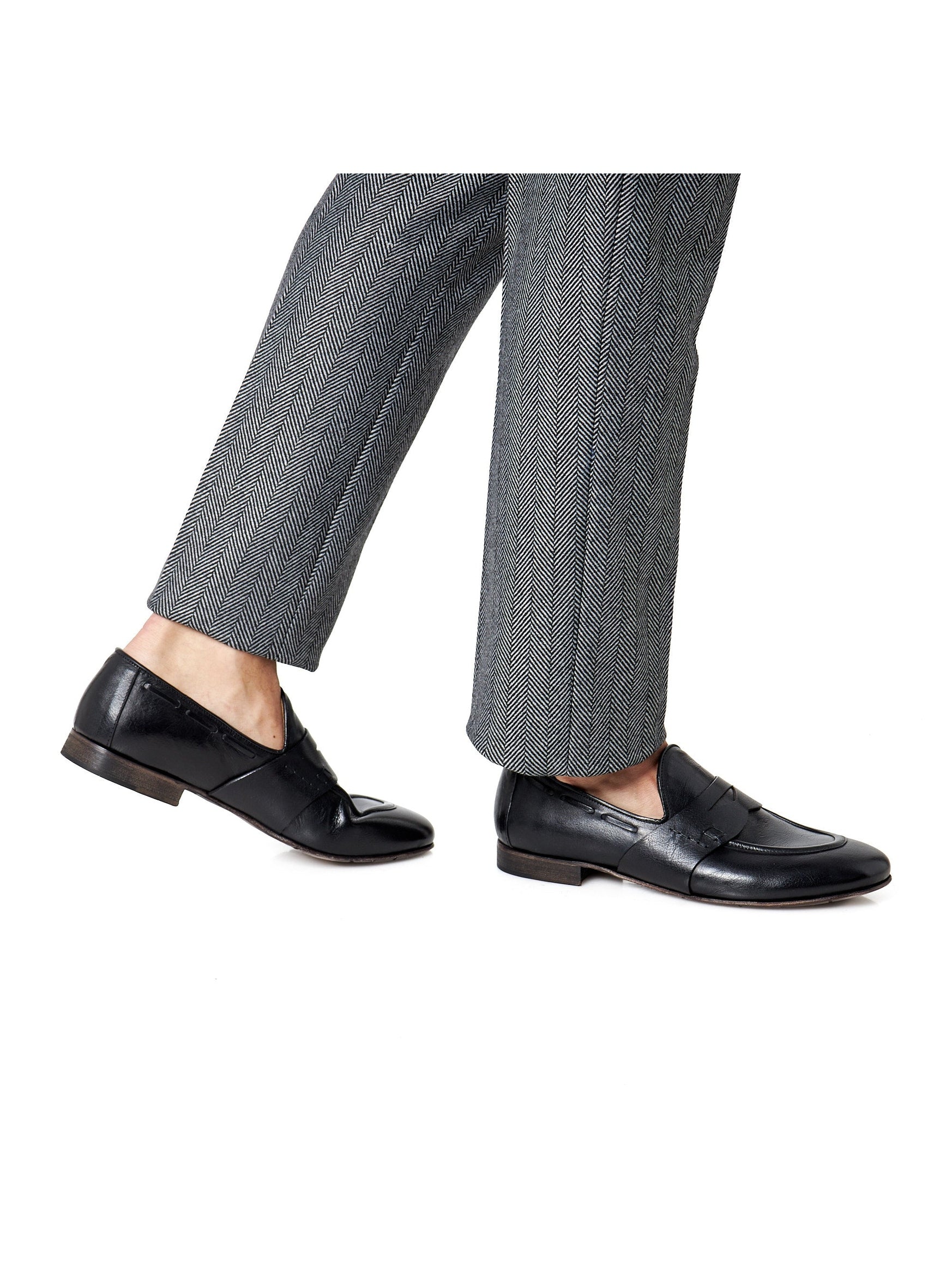 NAPLES 01 - BLACK PENNY LOAFER