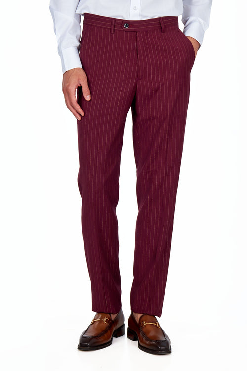 Tailored Mens Black Gold Pinstripe Suit Trousers Tapered Fit Formal Pants XPOSED Tailored Mens Black Gold Pinstripe Suit Trousers Tapered Fit Formal Pants XPOSED
