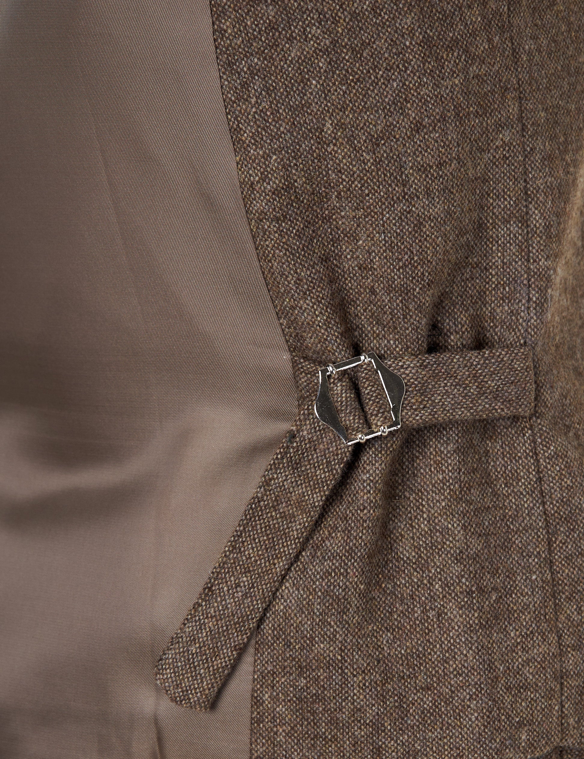 JIM - GILET EN TWEED MARRON