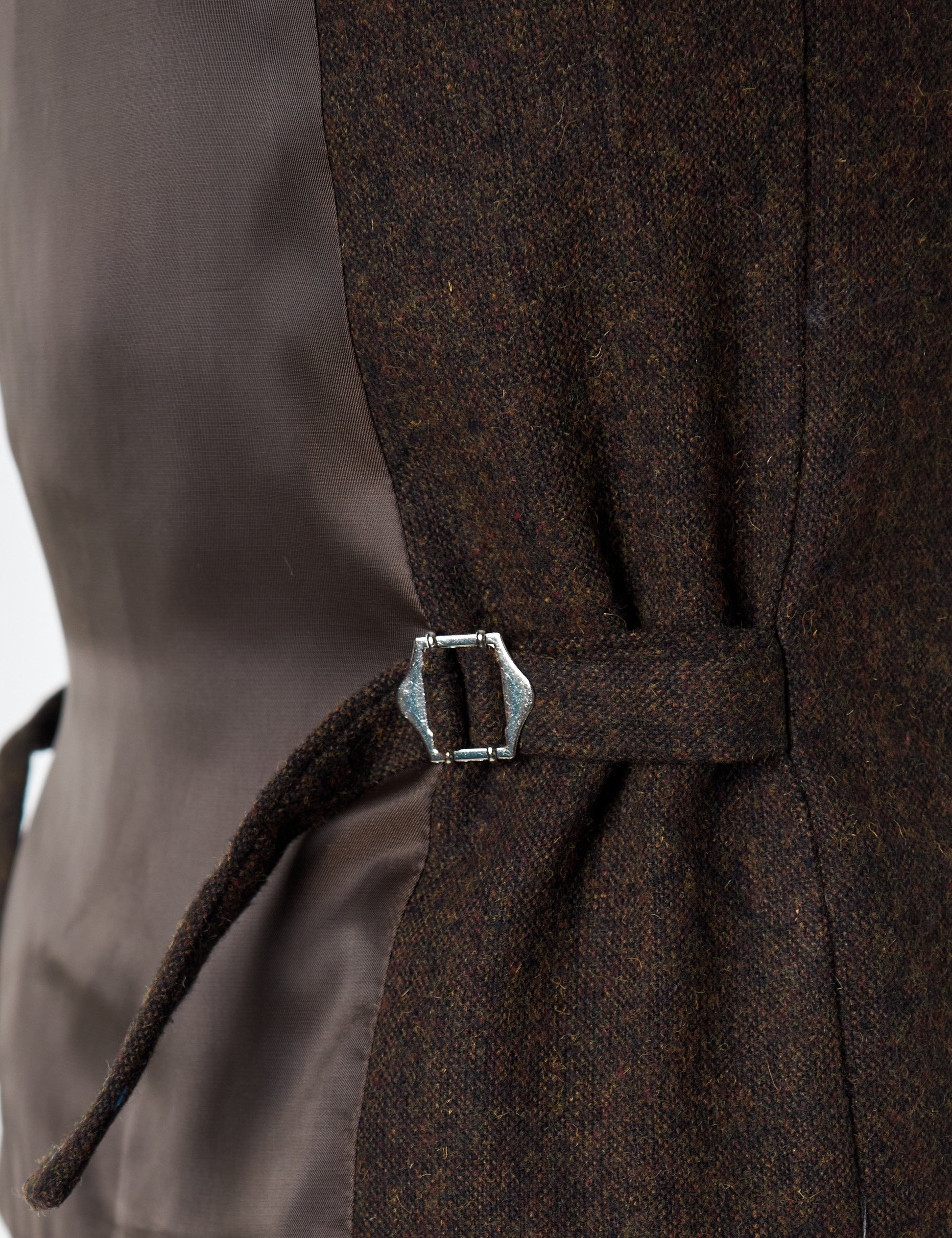 JIM - GILET EN TWEED MARRON