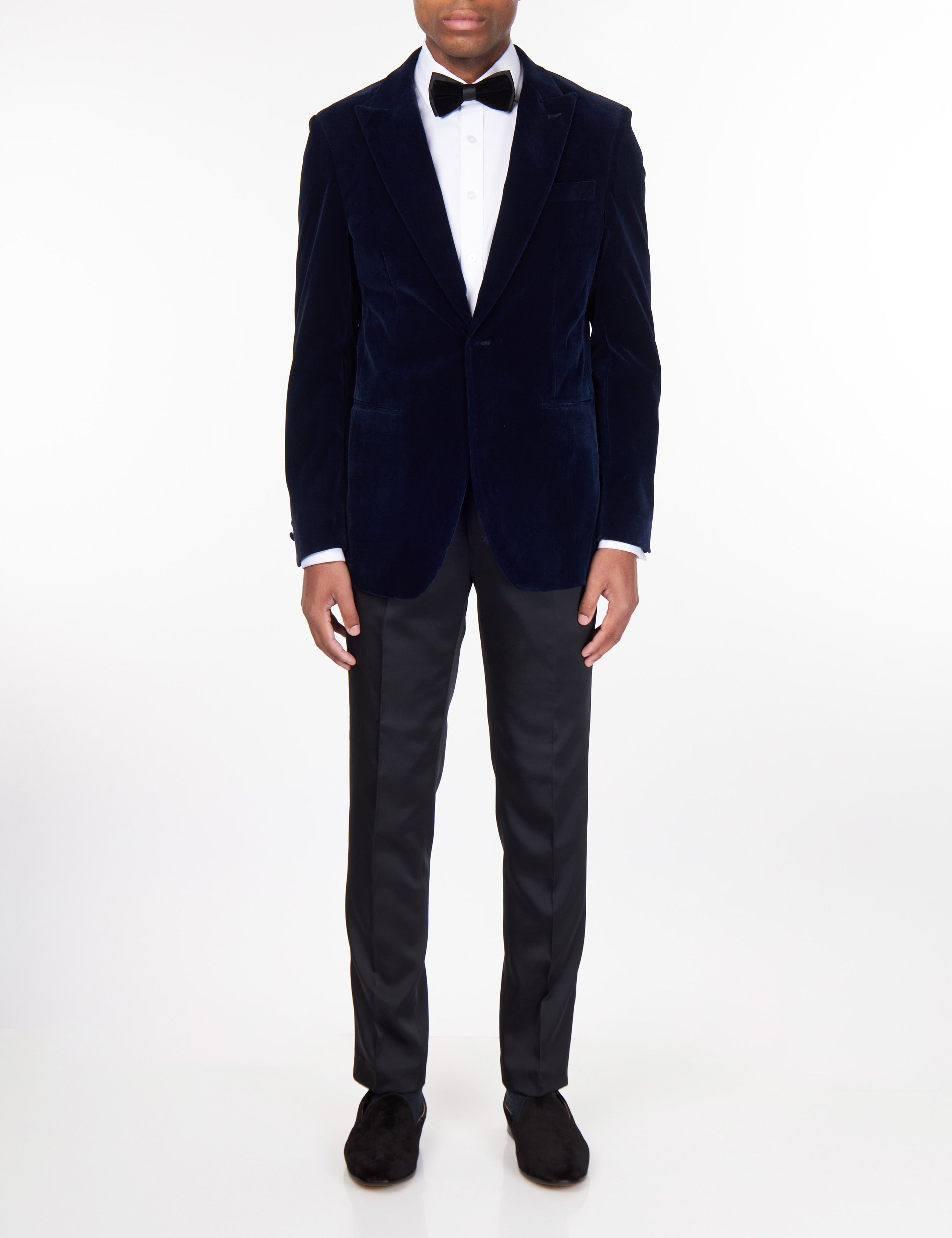 STAN – Smokingjacke aus marineblauem Samt