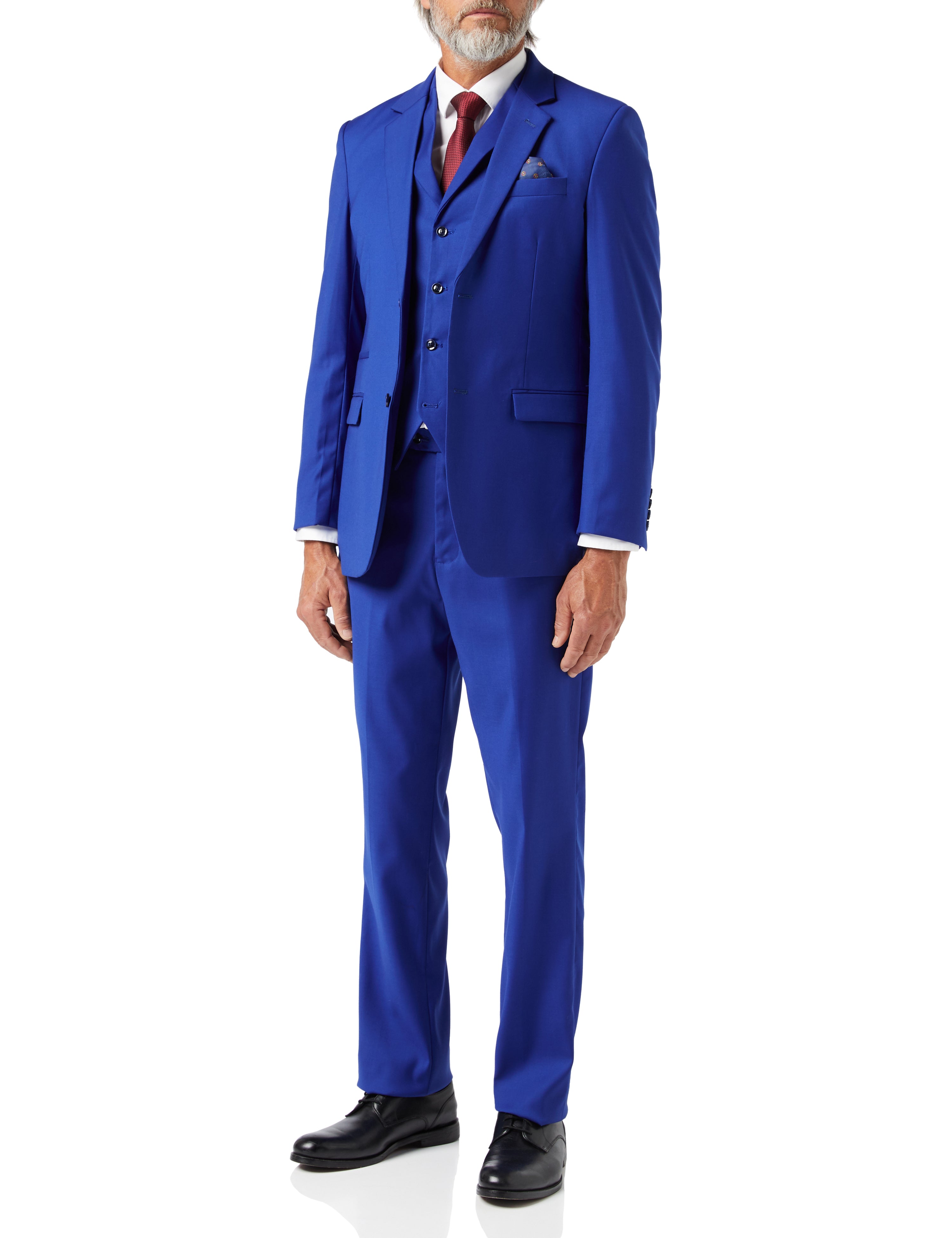 GRAHAM - BLUE BUSINESS SUIT JACKET & WAISTCOAT