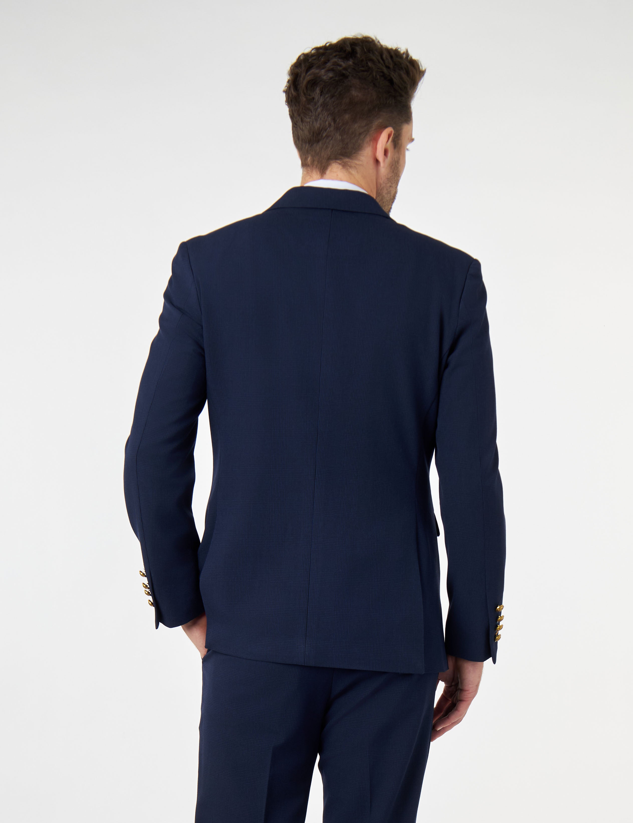 FINLEY Prince of Wales Checks Double Breasted Suit